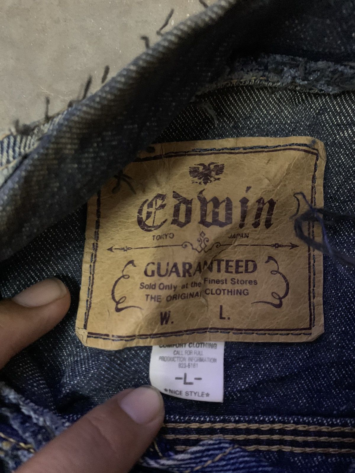 Edwin Edwin Acid Wash Flare Denim Jacket Size US L / EU 52-54 / 3 - 5 Thumbnail