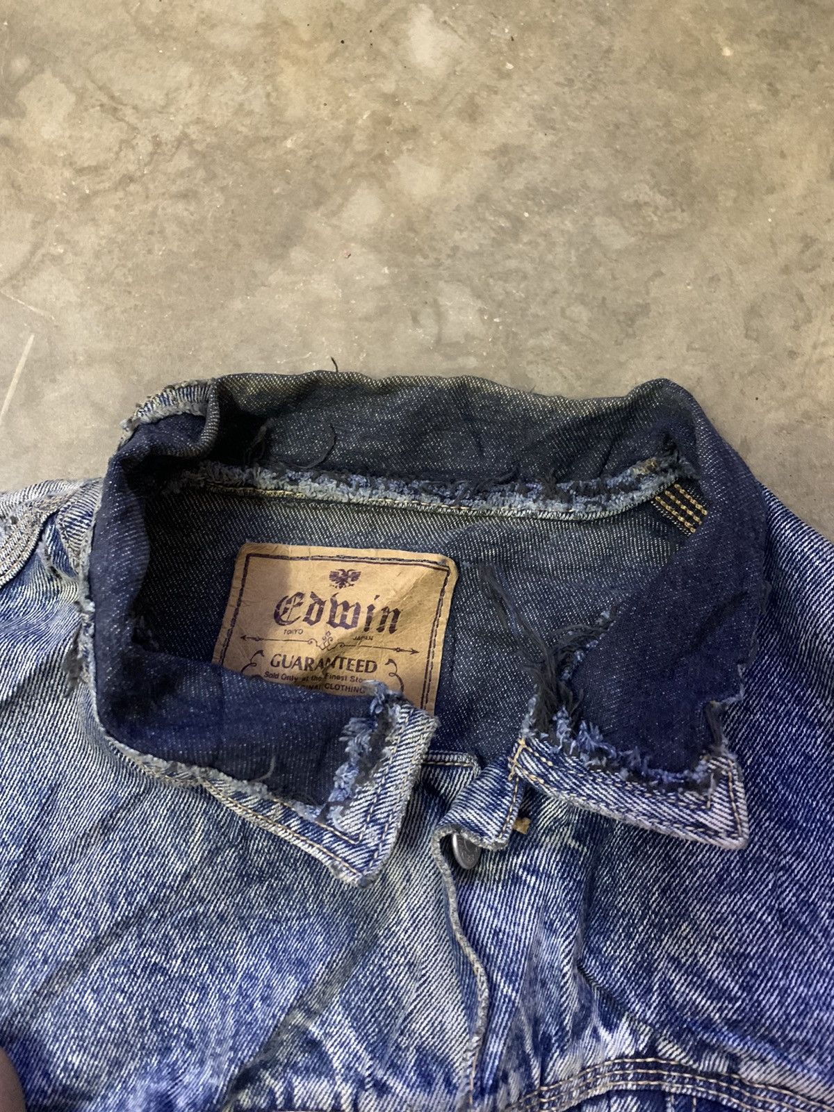 Edwin Edwin Acid Wash Flare Denim Jacket Size US L / EU 52-54 / 3 - 4 Thumbnail