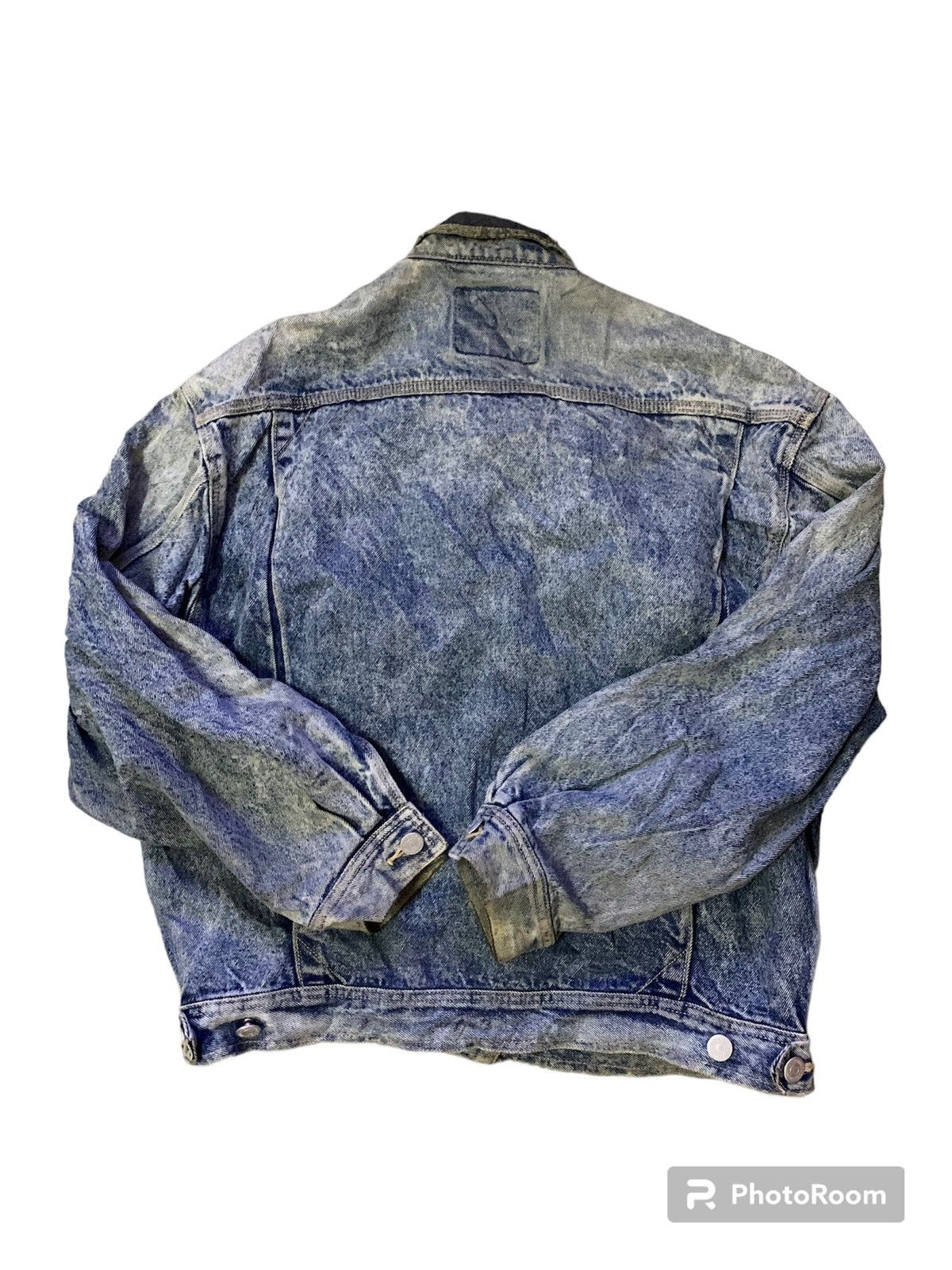 Edwin Edwin Acid Wash Flare Denim Jacket Size US L / EU 52-54 / 3 - 2 Thumbnail