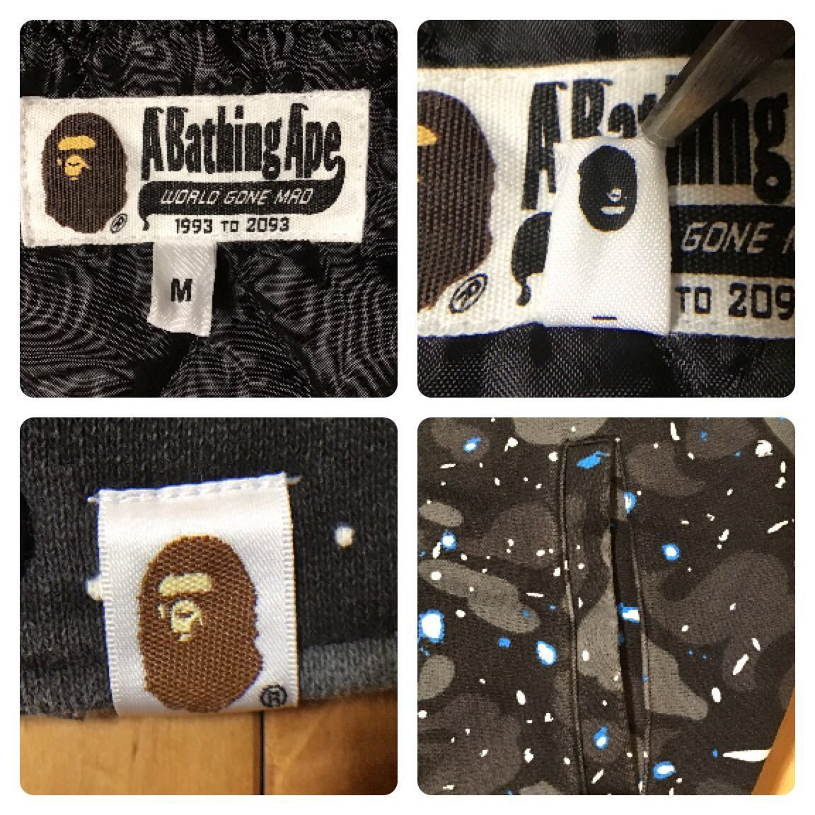 Bape 💫Glow in the dark💫 space camo Shark hoodie varsity jacket Size US M / EU 48-50 / 2 - 8 Thumbnail
