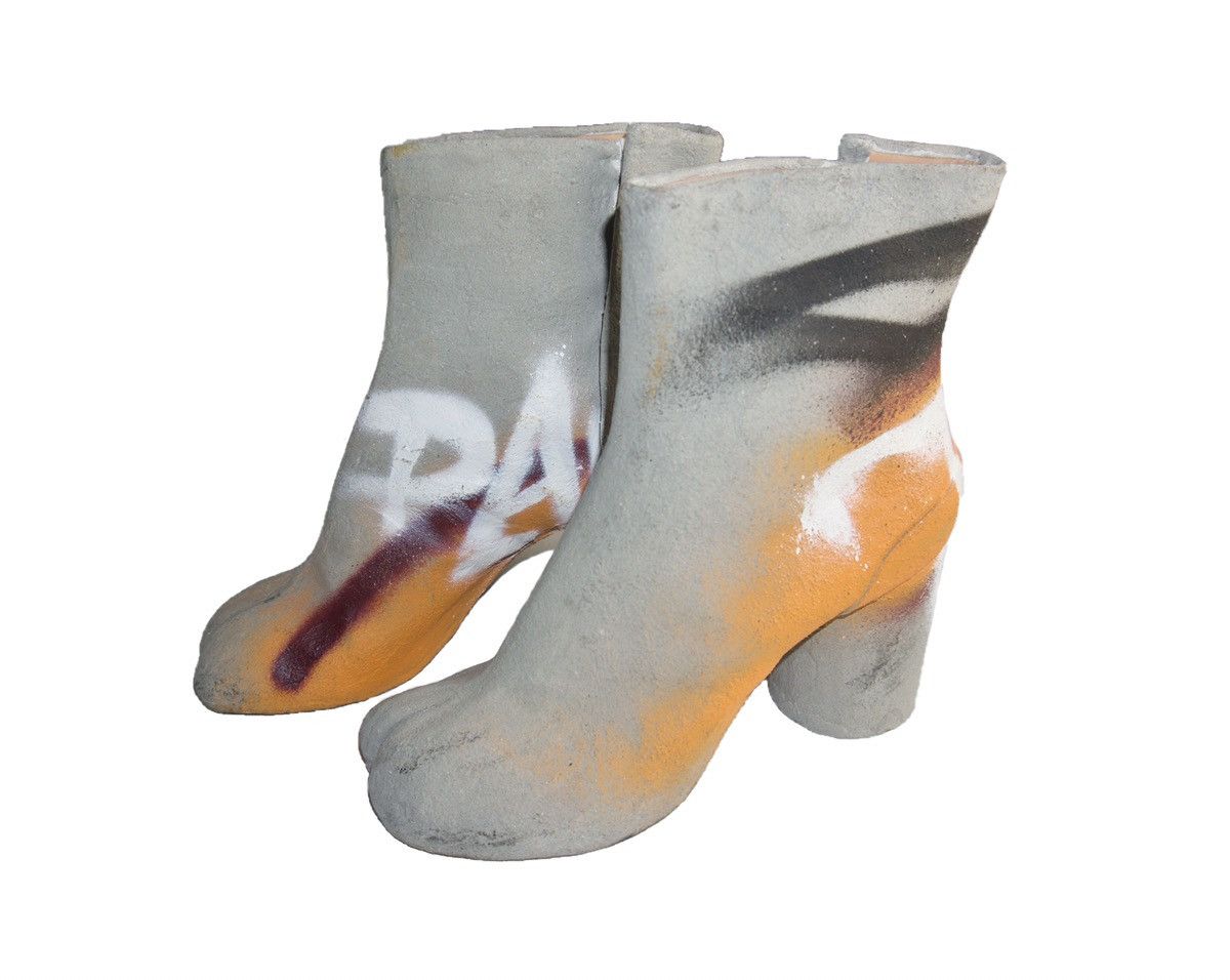 Maison Margiela Margiela 1/150 Limited edition artisanal cement tabis Size US 9 / IT 39 - 1 Thumbnail