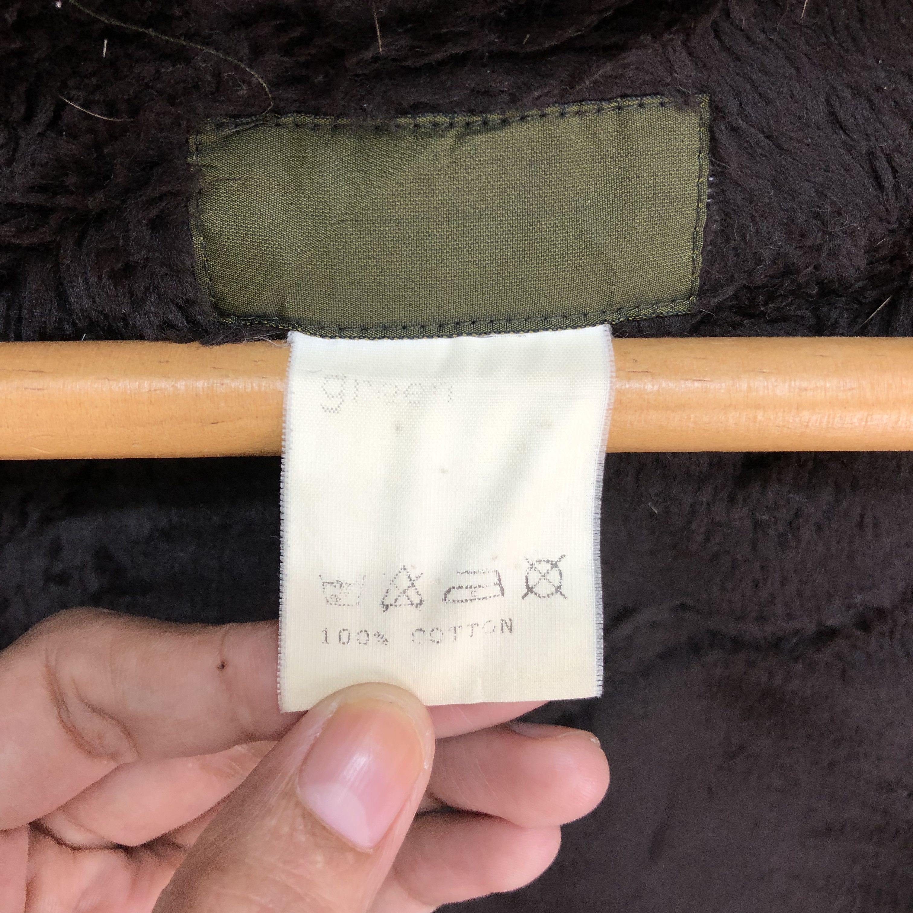 Vintage Green Riri Zip Faux Fur Hoodie Parka #5025-34 Size US XS / EU 42 / 0 - 8 Thumbnail