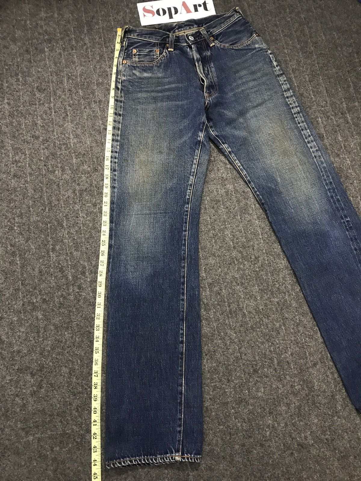 Japanese Brand × Johnbull VTG John Bull X Seving Chop Distressed Selvedge Denim Japan Size US 28 / EU 44 - 18 Thumbnail