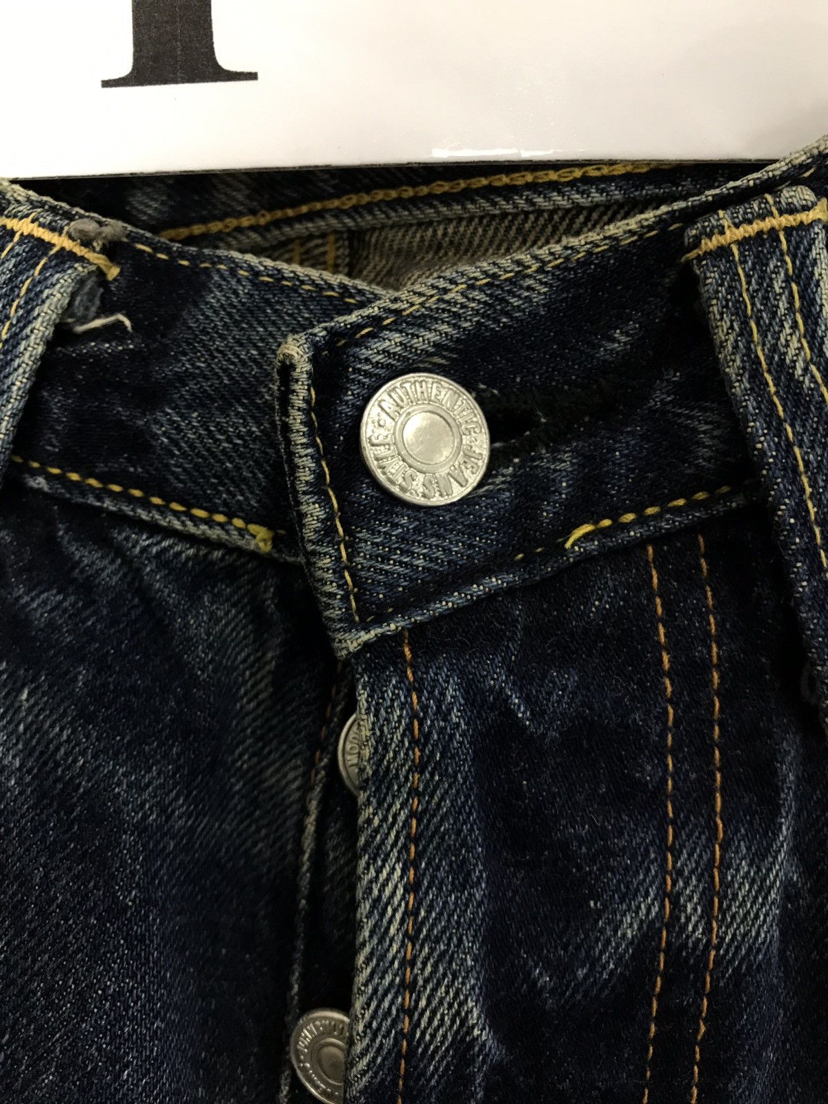 Japanese Brand × Johnbull VTG John Bull X Seving Chop Distressed Selvedge Denim Japan Size US 28 / EU 44 - 4 Thumbnail