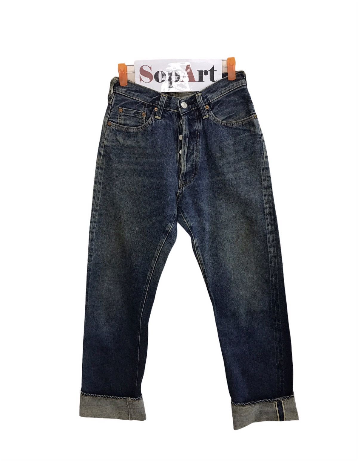 Japanese Brand × Johnbull VTG John Bull X Seving Chop Distressed Selvedge Denim Japan Size US 28 / EU 44 - 1 Thumbnail