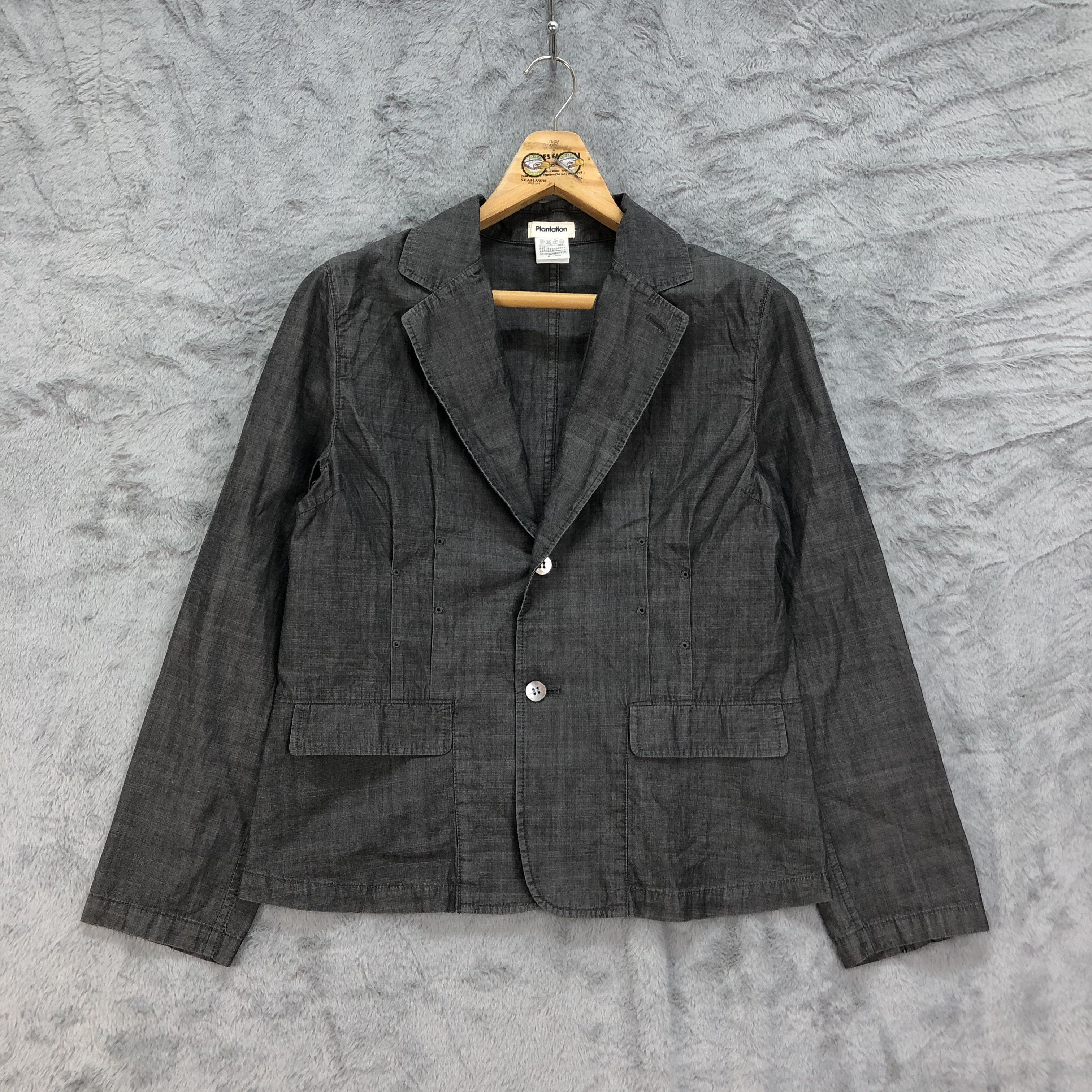Issey Miyake Plantation by Issey Miyake Casual Jacket Blazer #4430-153 Size M / US 6-8 / IT 42-44 - 1 Thumbnail