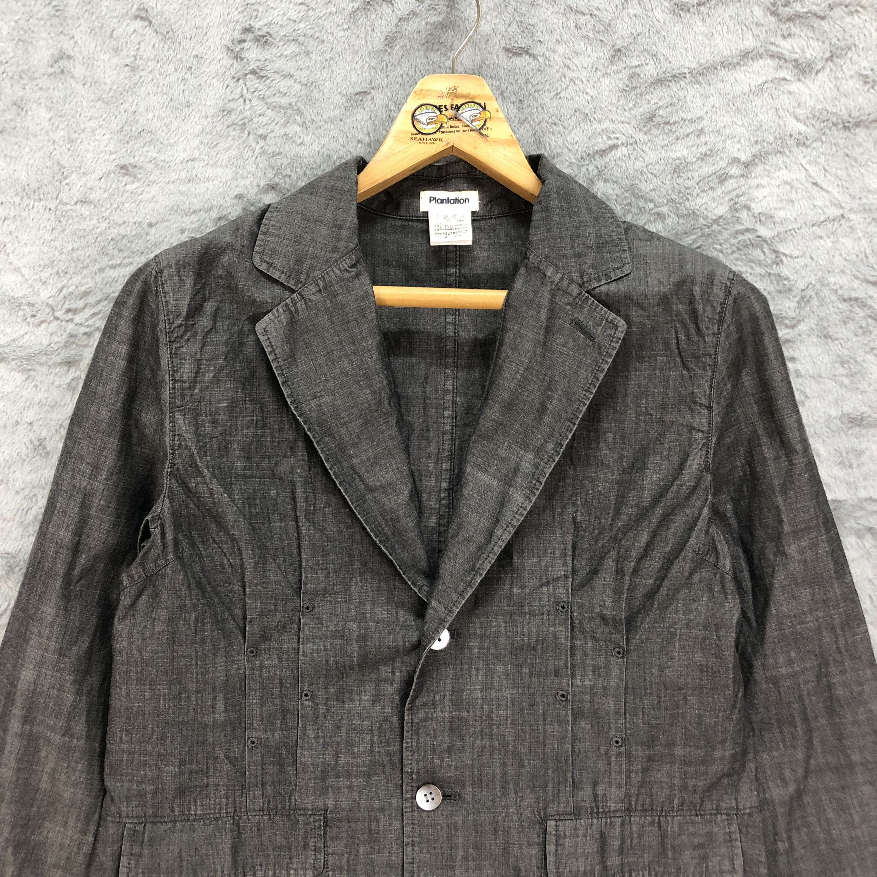 Issey Miyake Plantation by Issey Miyake Casual Jacket Blazer #4430-153 Size M / US 6-8 / IT 42-44 - 2 Thumbnail