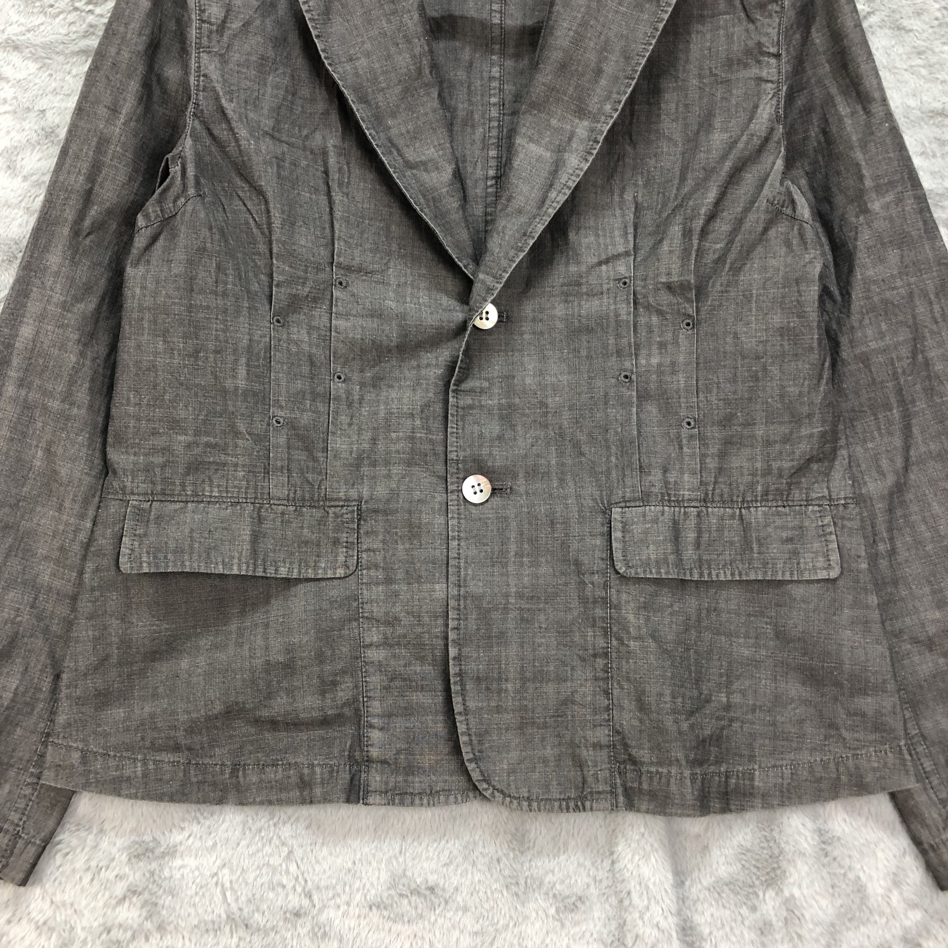 Issey Miyake Plantation by Issey Miyake Casual Jacket Blazer #4430-153 Size M / US 6-8 / IT 42-44 - 3 Thumbnail