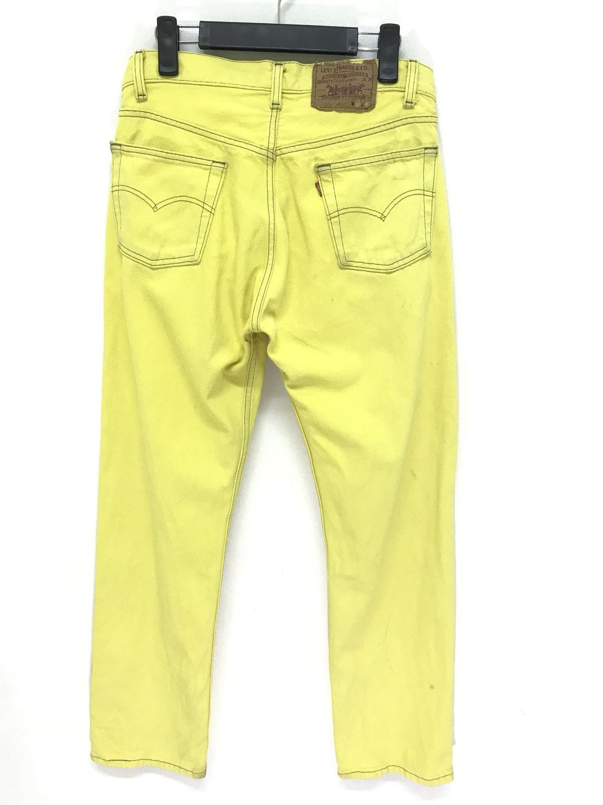 Levi's Vintage Clothing Made in USA Vintage 90s Levi’s 501 Yellow Regular Size US 29 - 1 Thumbnail