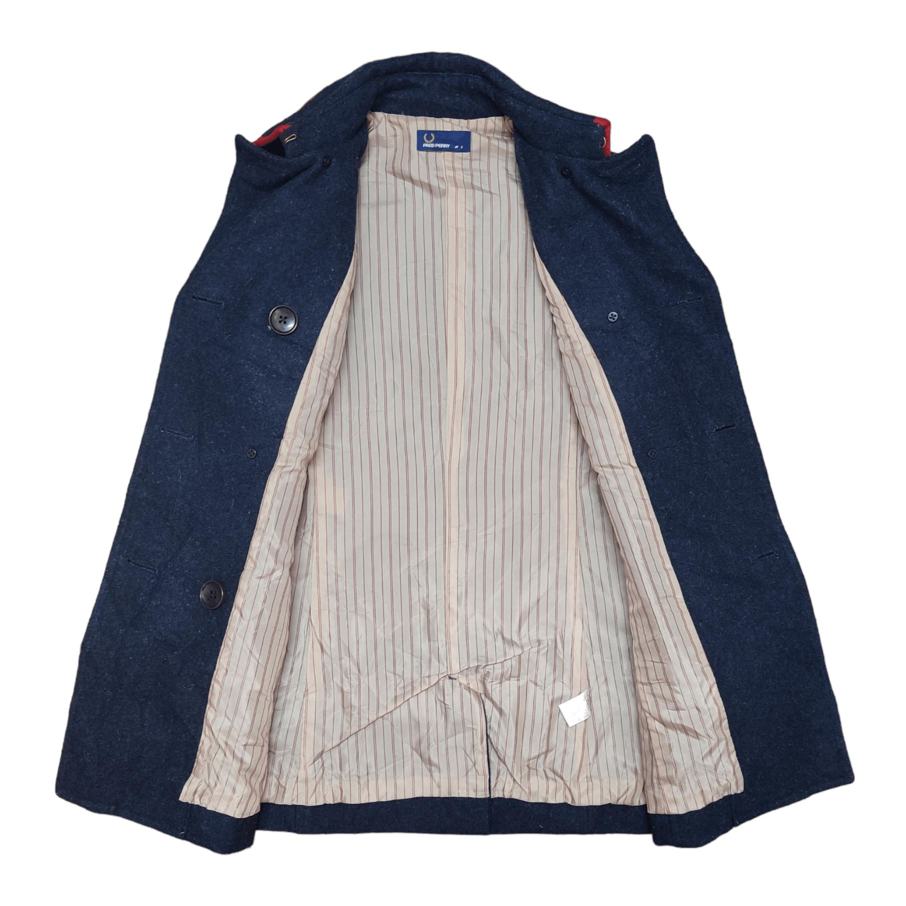 Fred Perry Vintage Fred Perry Heavy Wool Coat Double Breasted Size US S / EU 44-46 / 1 - 8 Thumbnail
