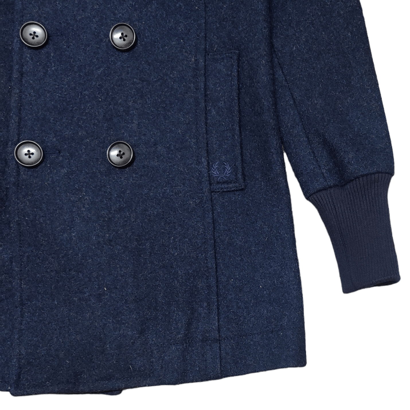 Fred Perry Vintage Fred Perry Heavy Wool Coat Double Breasted Size US S / EU 44-46 / 1 - 5 Thumbnail