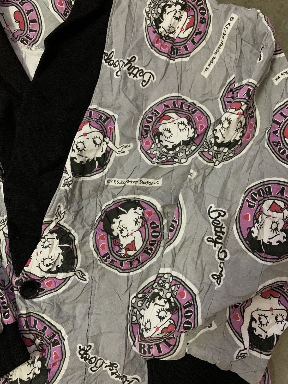 Anime Nice Betty Boob Monogram Button Kimono Jacket Size US M / EU 48-50 / 2 - 4 Thumbnail
