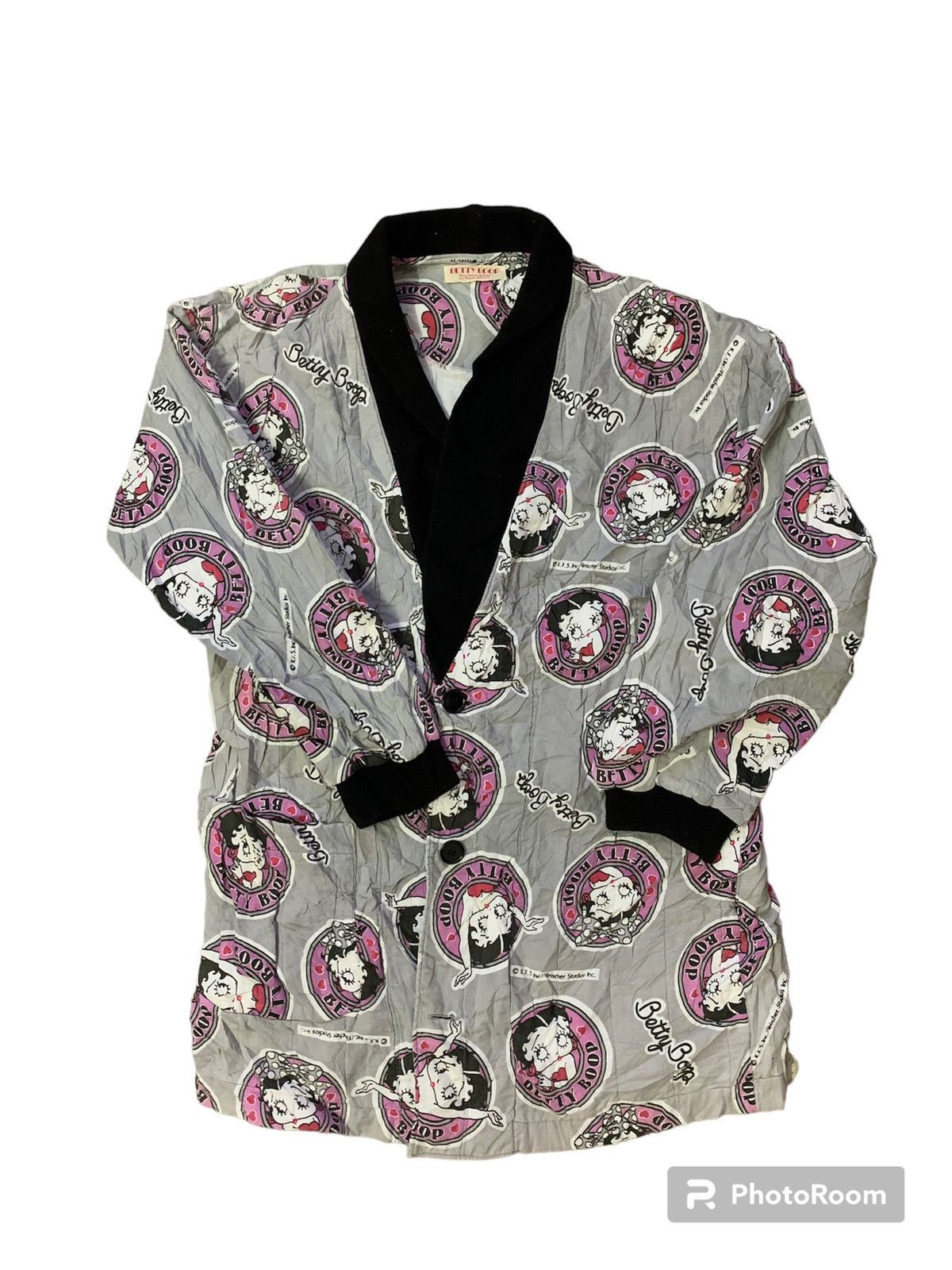 Anime Nice Betty Boob Monogram Button Kimono Jacket Size US M / EU 48-50 / 2 - 1 Thumbnail