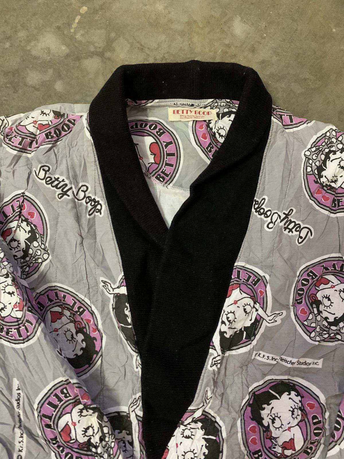 Anime Nice Betty Boob Monogram Button Kimono Jacket Size US M / EU 48-50 / 2 - 5 Thumbnail