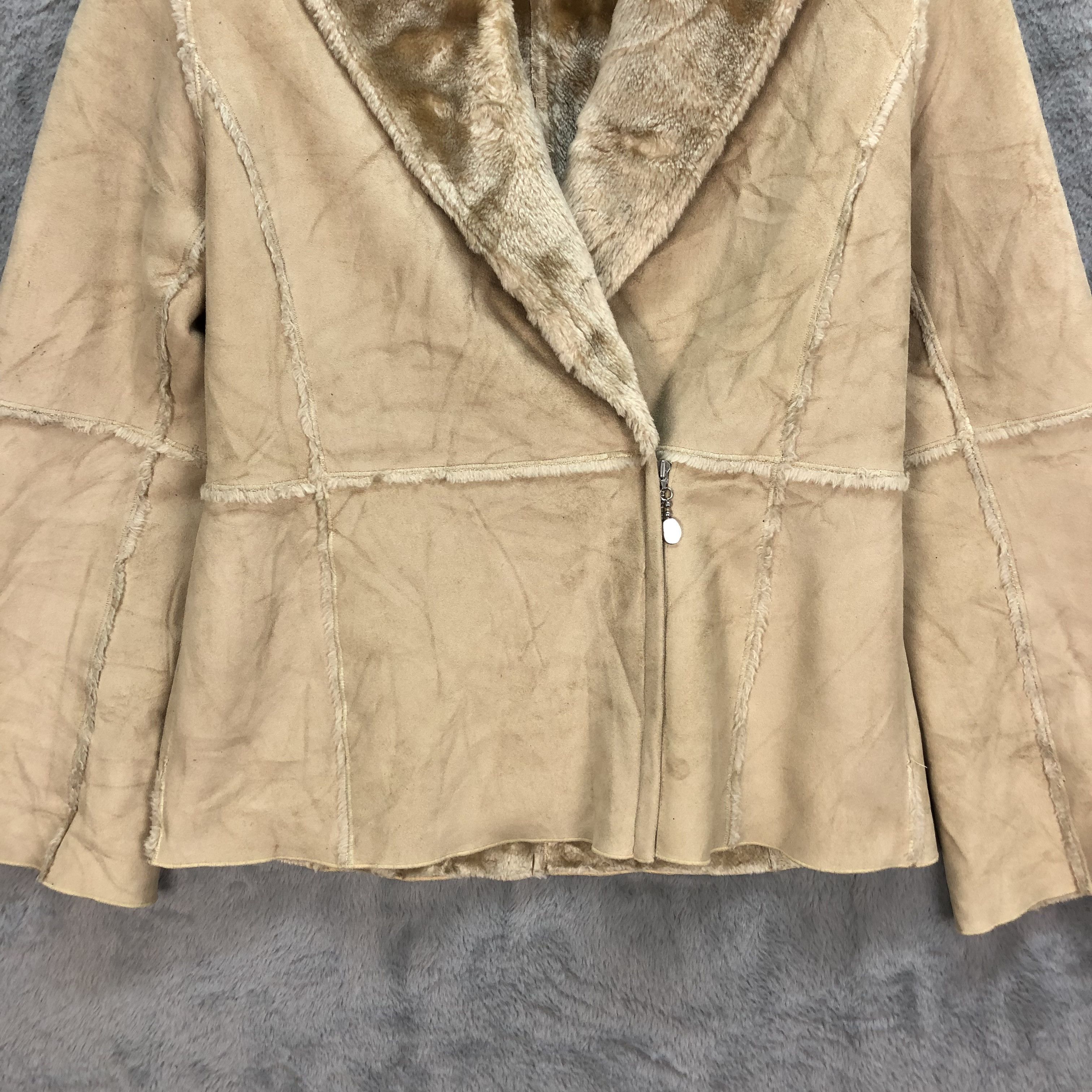 Trussardi TRUSSARDI FUR SUEDE JACKET #5200-179 Size S / US 4 / IT 40 - 3 Thumbnail