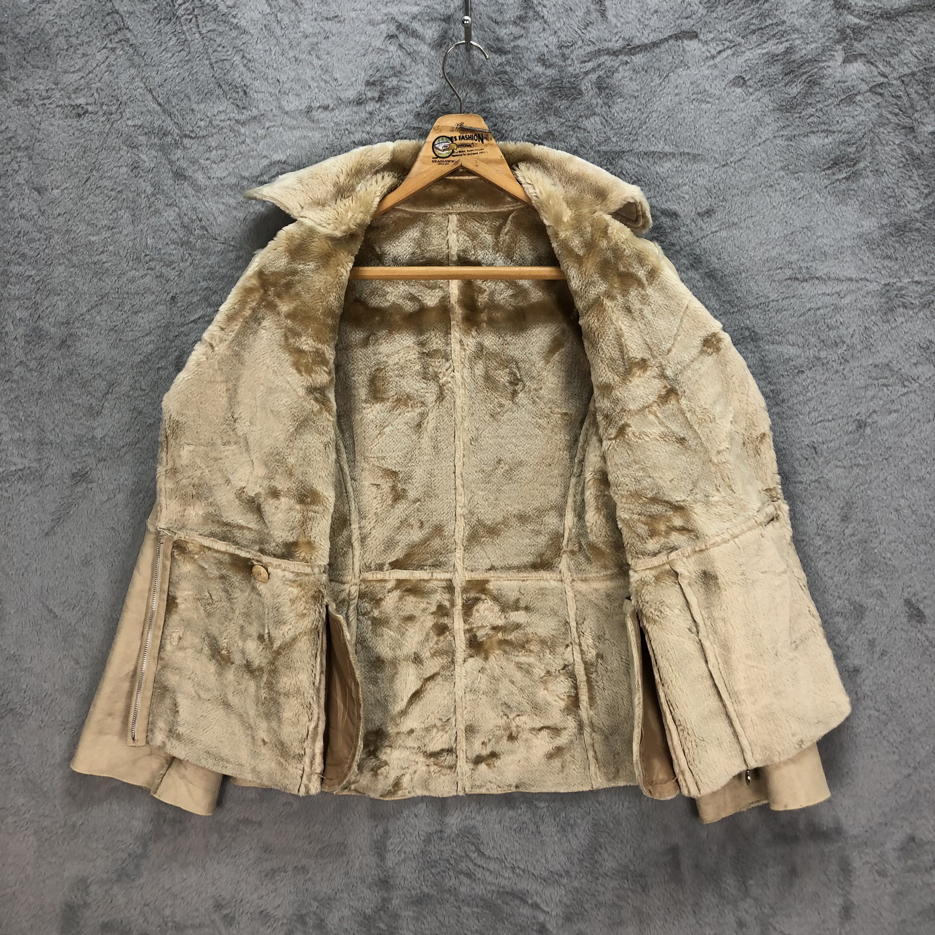 Trussardi TRUSSARDI FUR SUEDE JACKET #5200-179 Size S / US 4 / IT 40 - 7 Thumbnail
