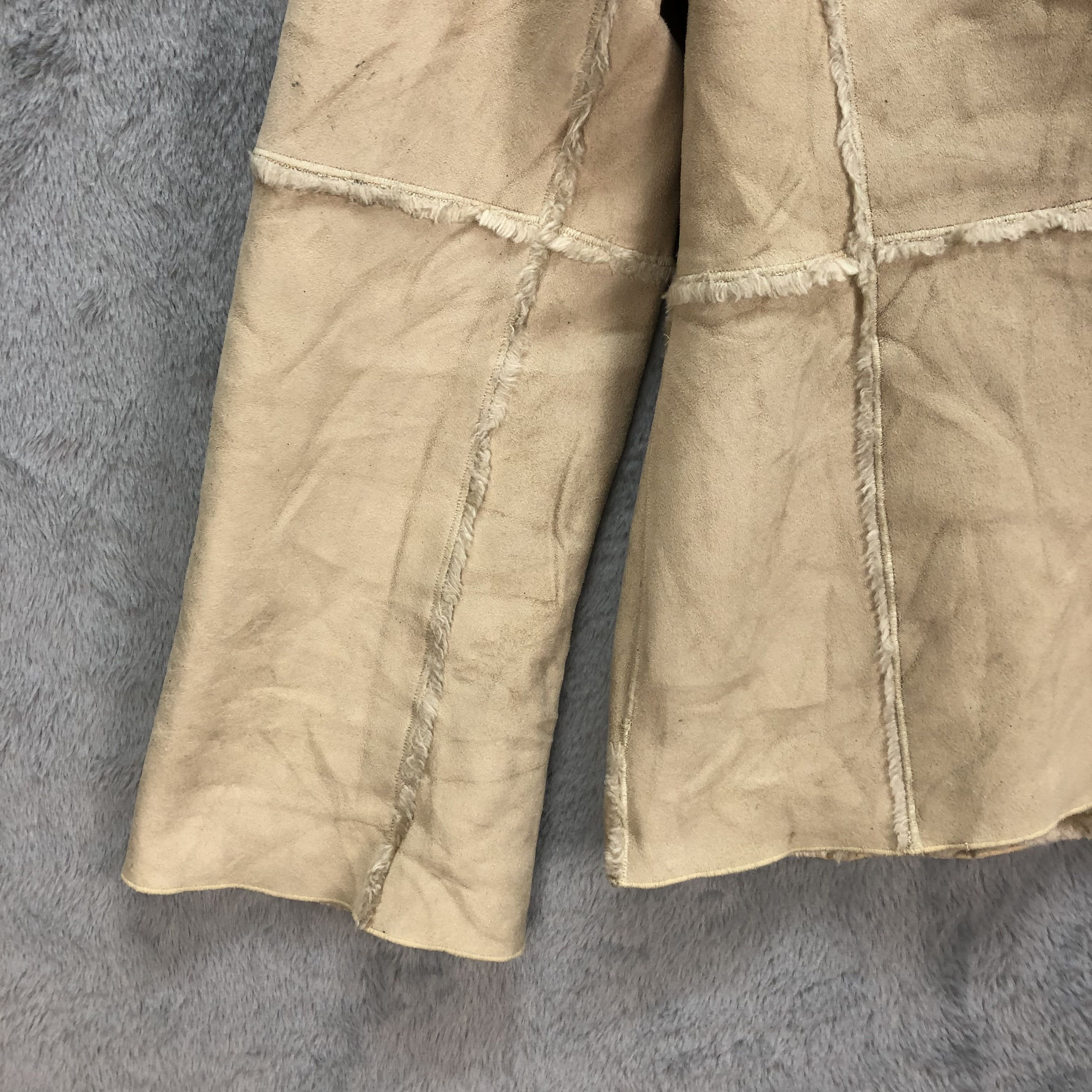 Trussardi TRUSSARDI FUR SUEDE JACKET #5200-179 Size S / US 4 / IT 40 - 4 Thumbnail
