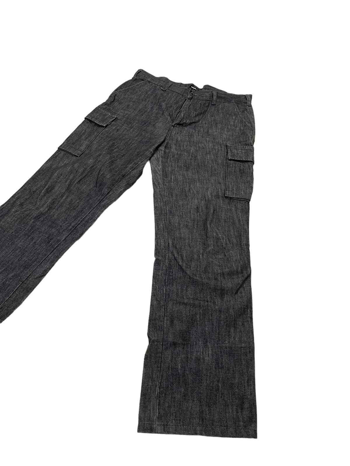 Beams Plus Made in Japan Beams Denim Cargo Pant Dark Grey Regular 37🟦 Size US 32 / EU 48 - 3 Thumbnail