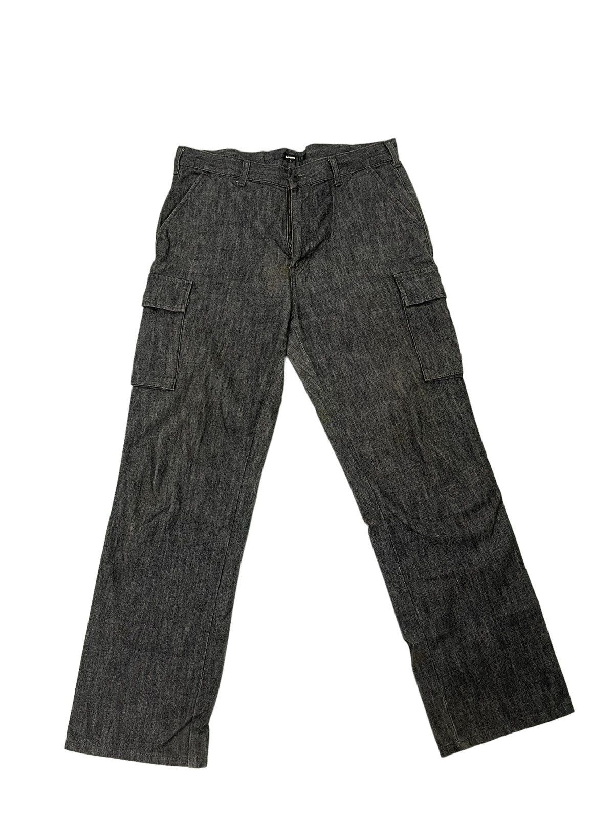 Beams Plus Made in Japan Beams Denim Cargo Pant Dark Grey Regular 37🟦 Size US 32 / EU 48 - 2 Thumbnail