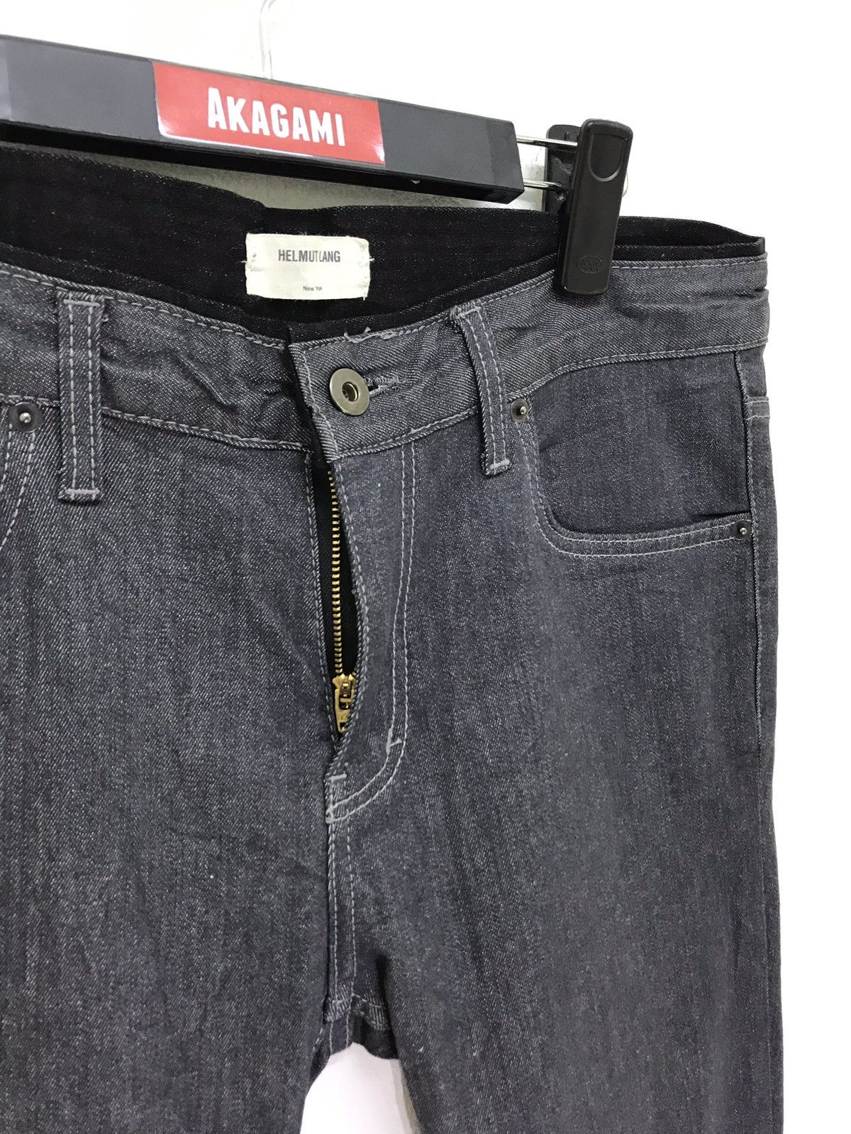 Designer × Helmut Lang 🧛‍♀️Helmut Lang Skinny Pant Thin Denim Stretchable Size US 34 / EU 50 - 4 Thumbnail