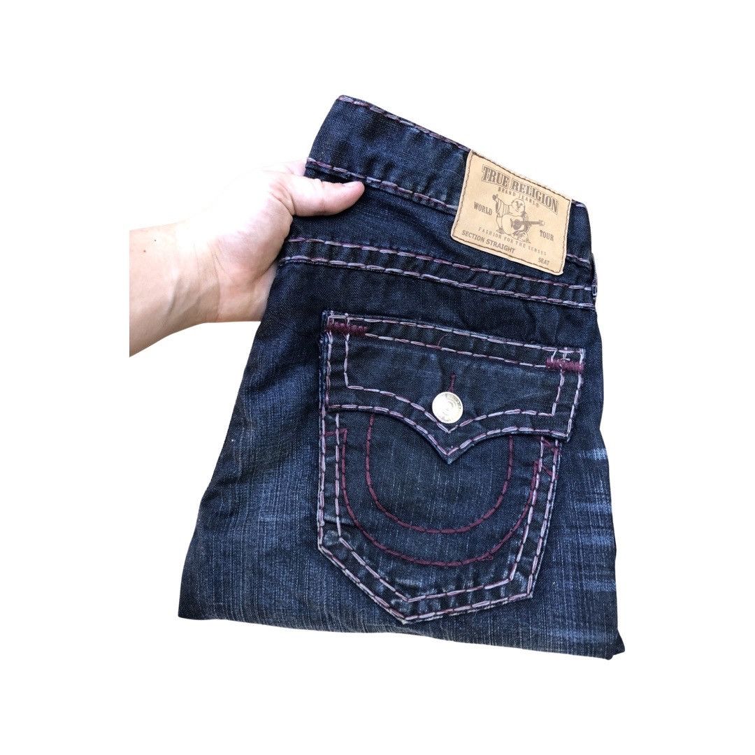 True Religion × Vintage RARE True Religion Jeans Size 38 STRAIGHT Blue/Purple Size US 38 / EU 54 - 2 Thumbnail