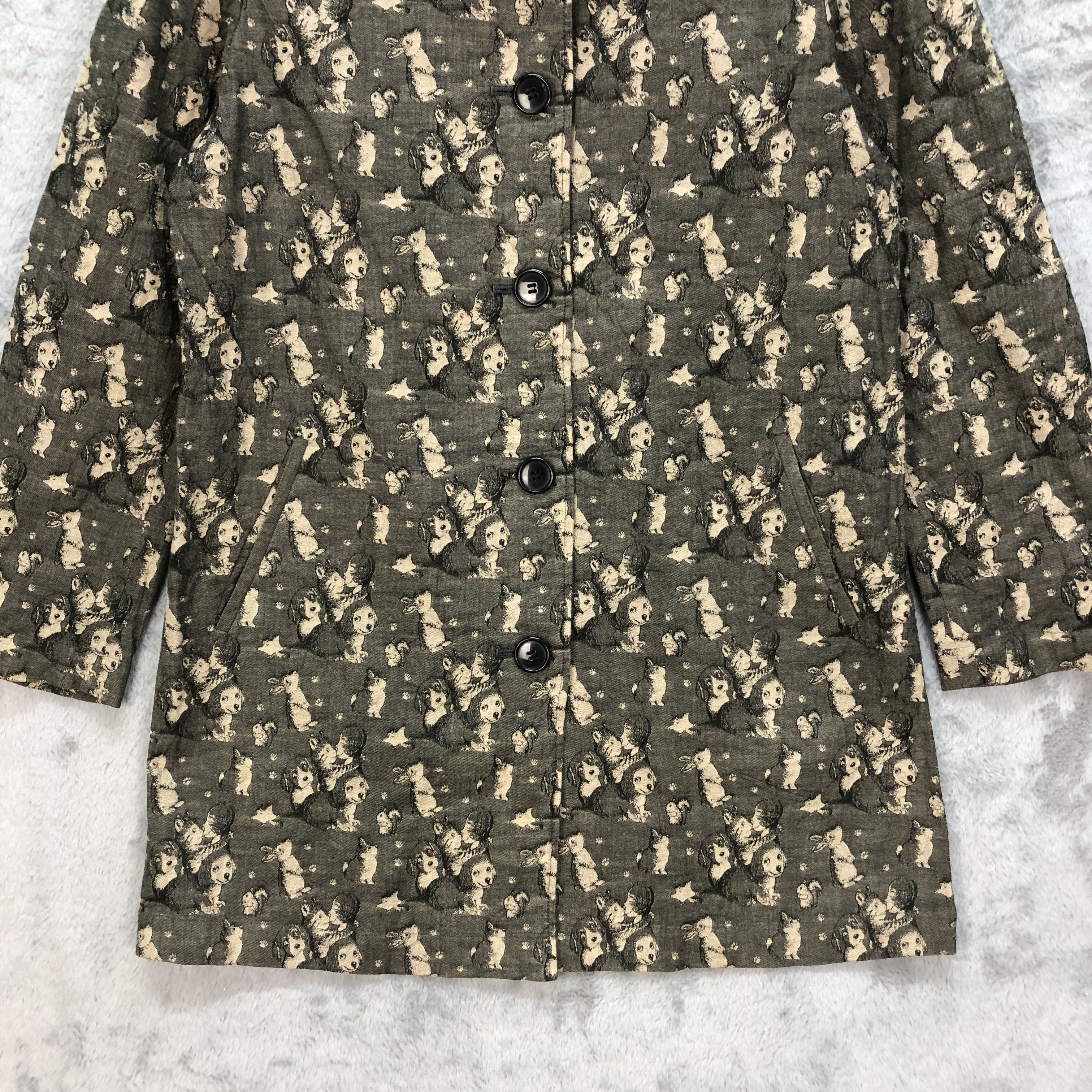 Japanese Brand KUNIO SATO COLLECTION FULLPRINT COAT #6173-51 Size M / US 6-8 / IT 42-44 - 3 Thumbnail