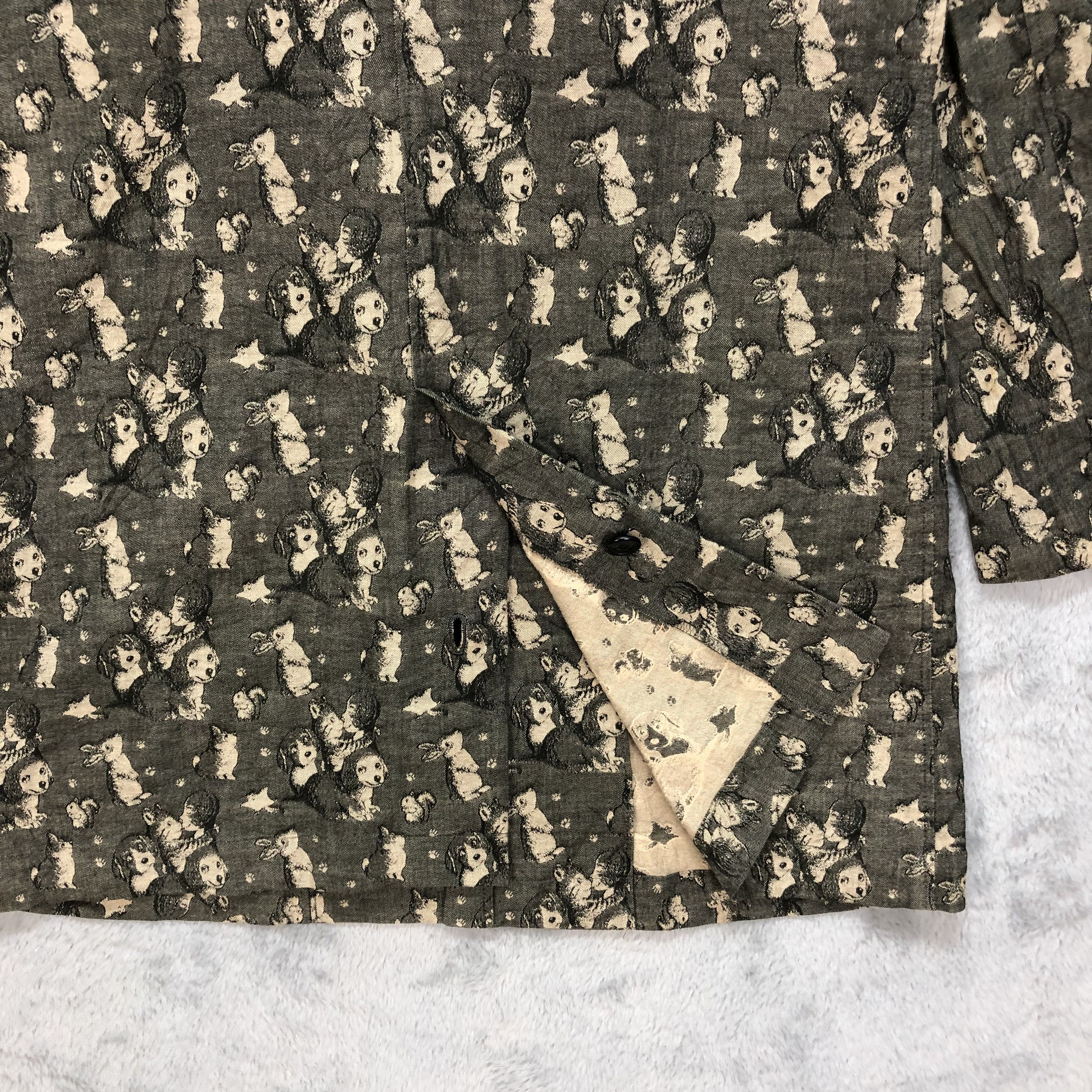 Japanese Brand KUNIO SATO COLLECTION FULLPRINT COAT #6173-51 Size M / US 6-8 / IT 42-44 - 10 Thumbnail