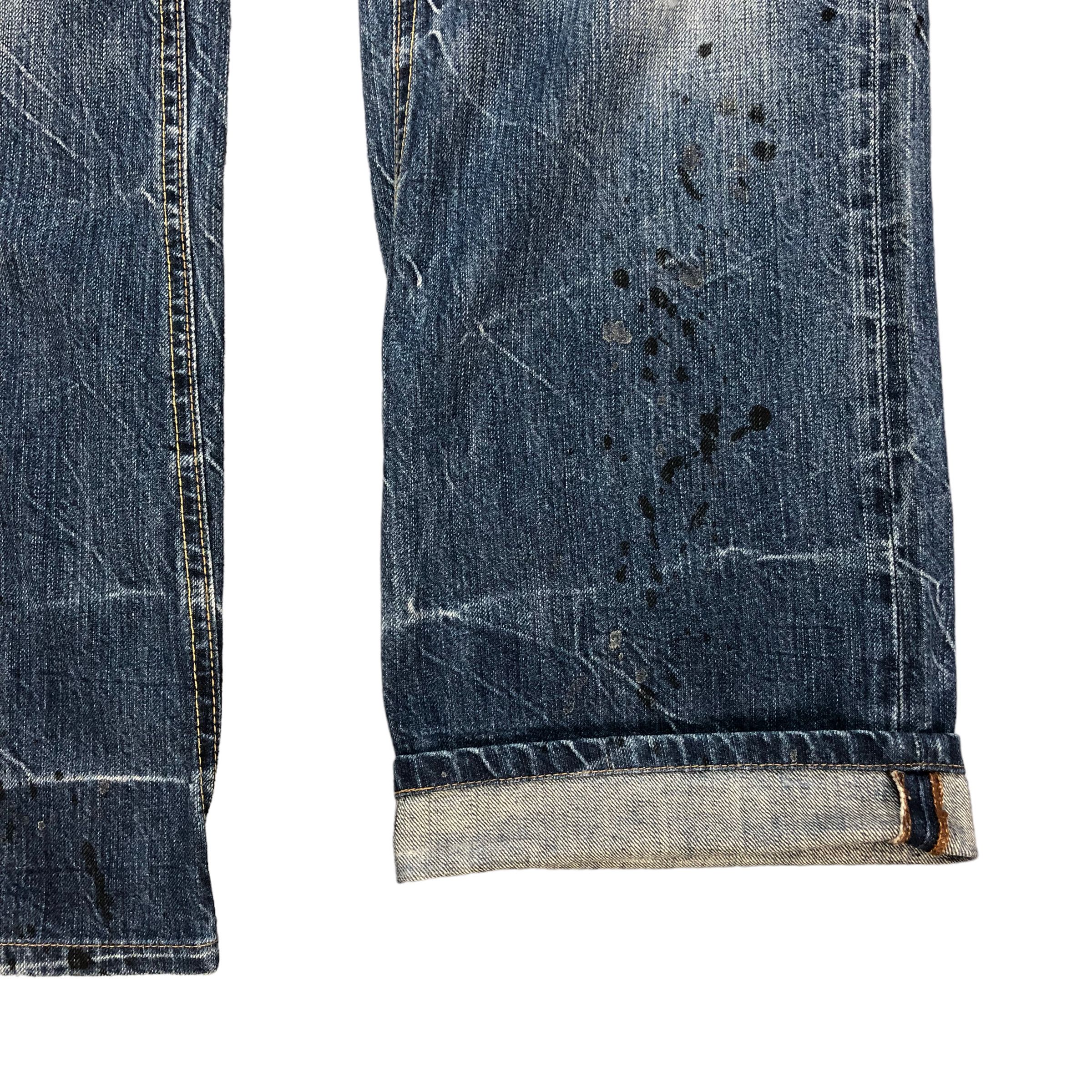 Japanese Brand BRAPPERS LADY VINTAGE 1987 TRASHED DISTRESS JEANS #6127-220 Size 34" / US 12 / IT 48 - 9 Thumbnail
