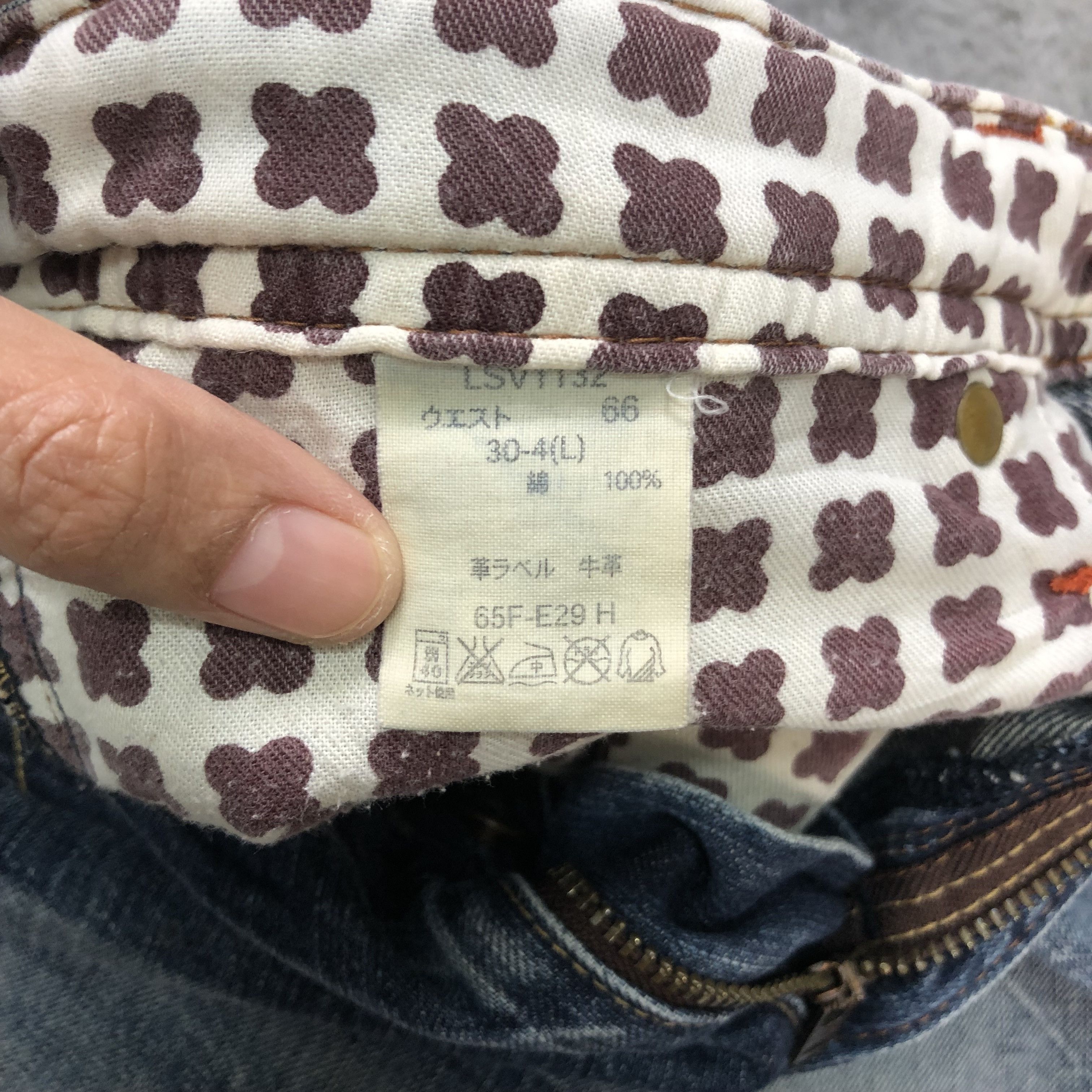 Japanese Brand BRAPPERS LADY VINTAGE 1987 TRASHED DISTRESS JEANS #6127-220 Size 34" / US 12 / IT 48 - 11 Thumbnail