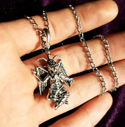 Jewelry Baphomet Satanic Goat Necklace Size ONE SIZE - 2 Thumbnail