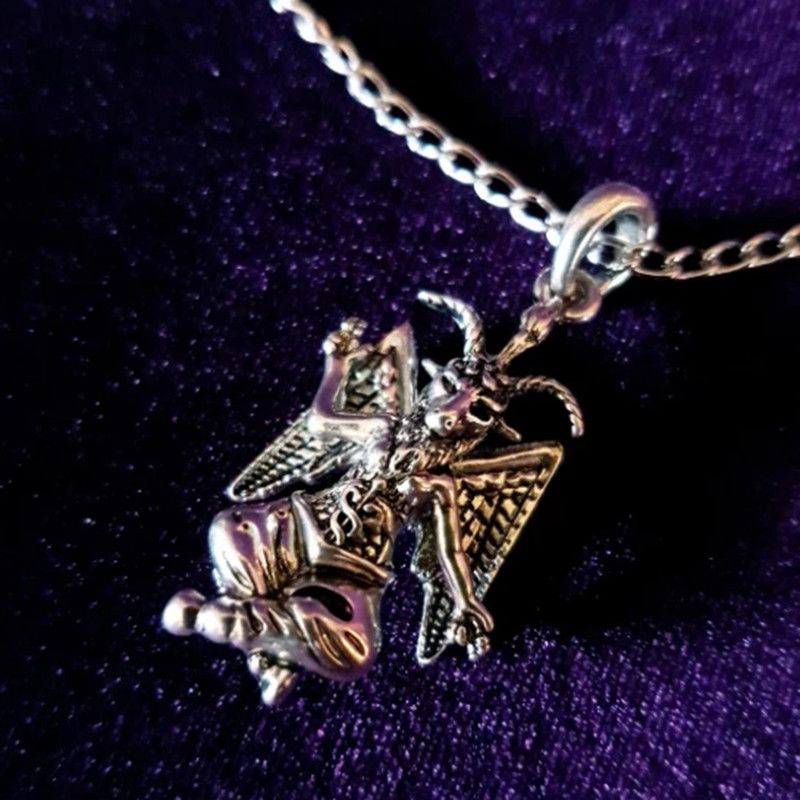 Jewelry Baphomet Satanic Goat Necklace Size ONE SIZE - 1 Thumbnail