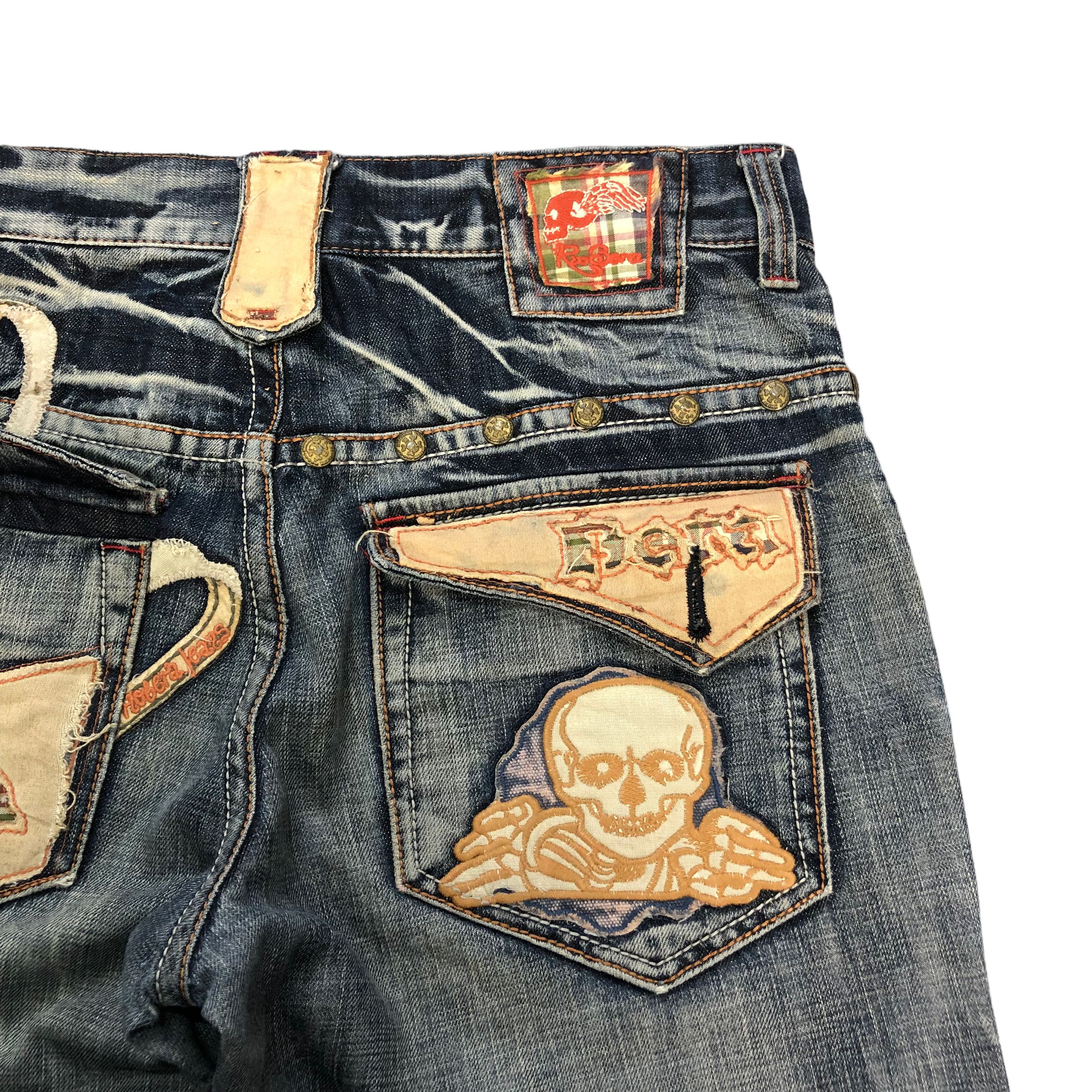 Japanese Brand RIOBERA JEANS JAPAN TRASHED DISTRESS DENIM PANT #6125-220 Size US 34 / EU 50 - 23 Thumbnail