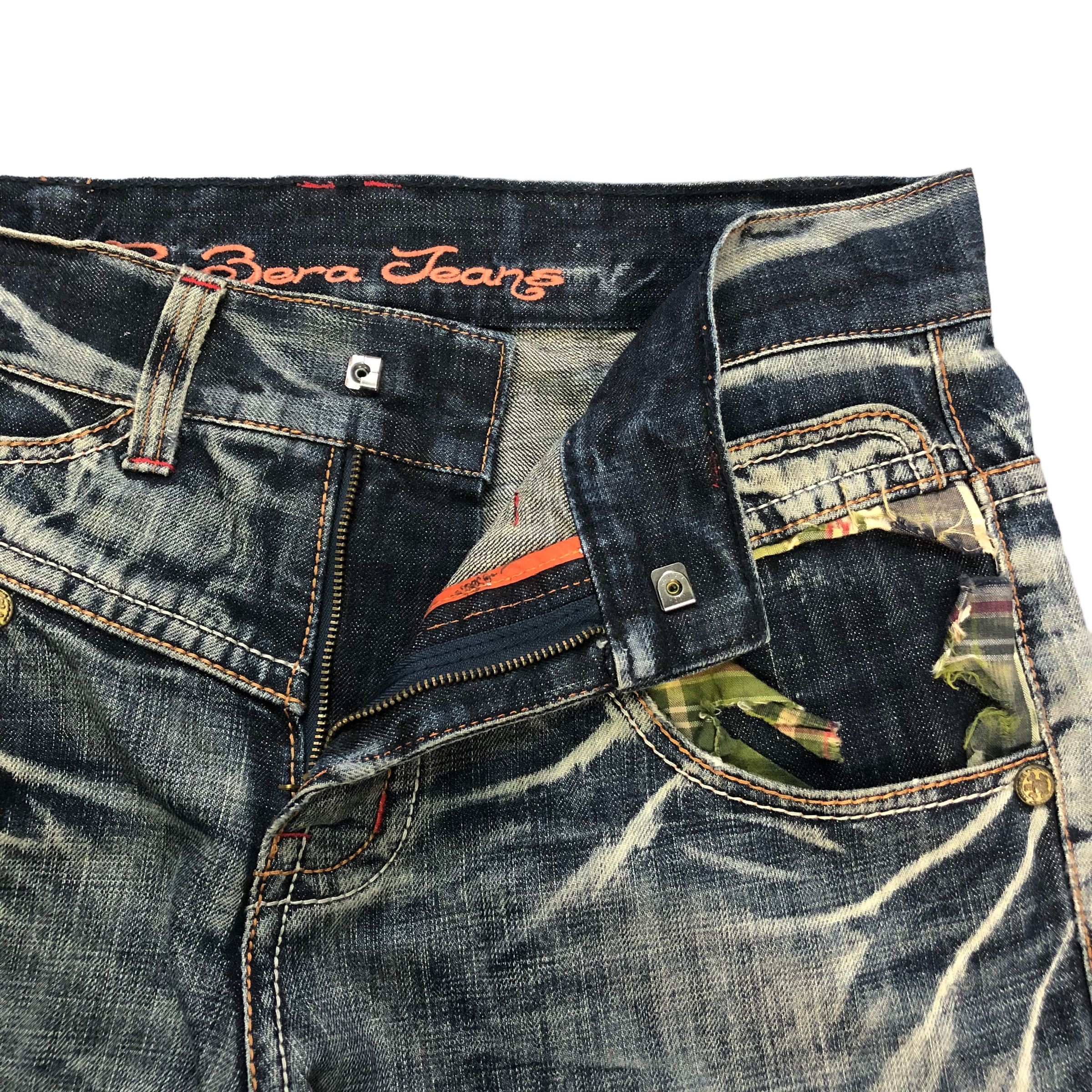 Japanese Brand RIOBERA JEANS JAPAN TRASHED DISTRESS DENIM PANT #6125-220 Size US 34 / EU 50 - 8 Thumbnail