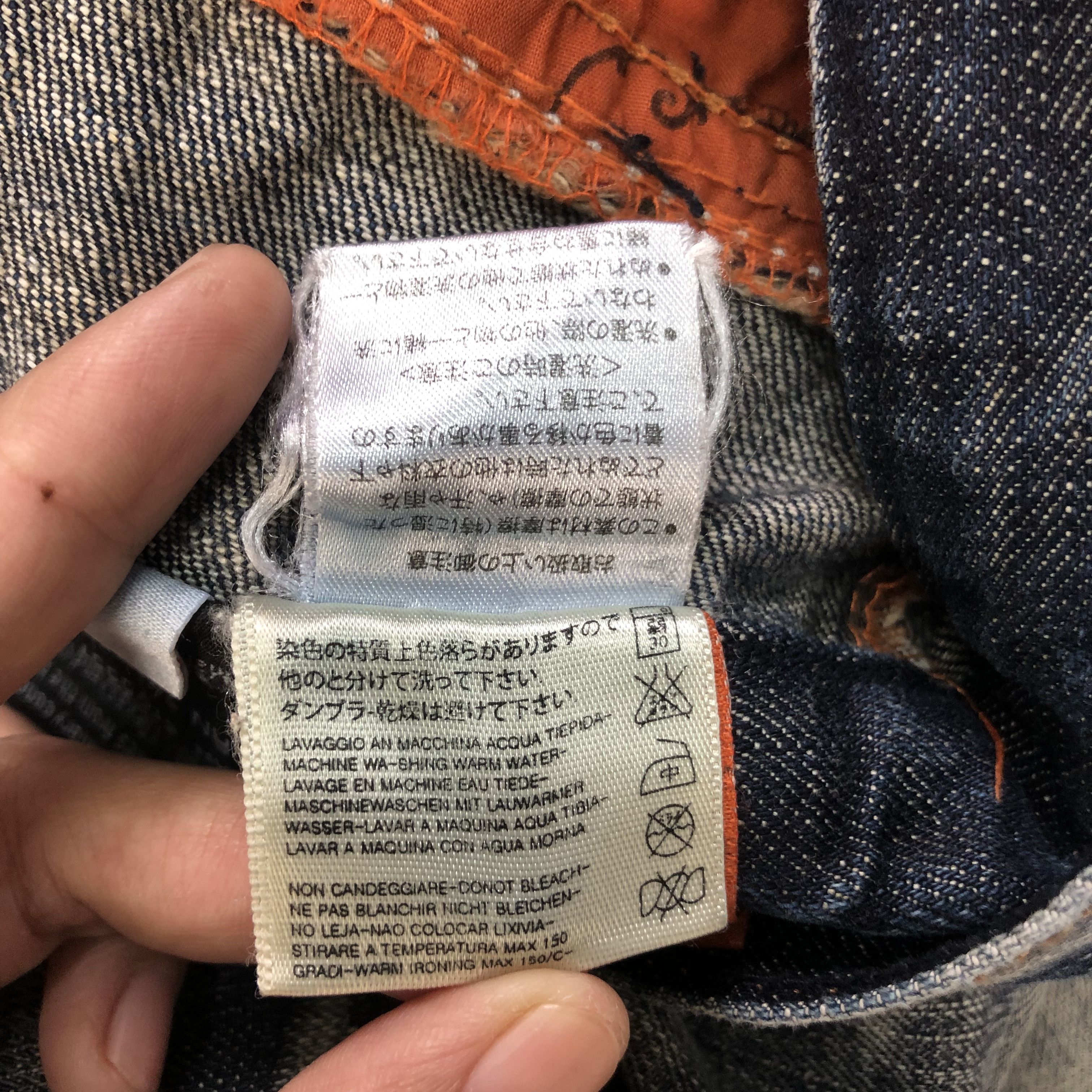 Japanese Brand RIOBERA JEANS JAPAN TRASHED DISTRESS DENIM PANT #6125-220 Size US 34 / EU 50 - 15 Thumbnail