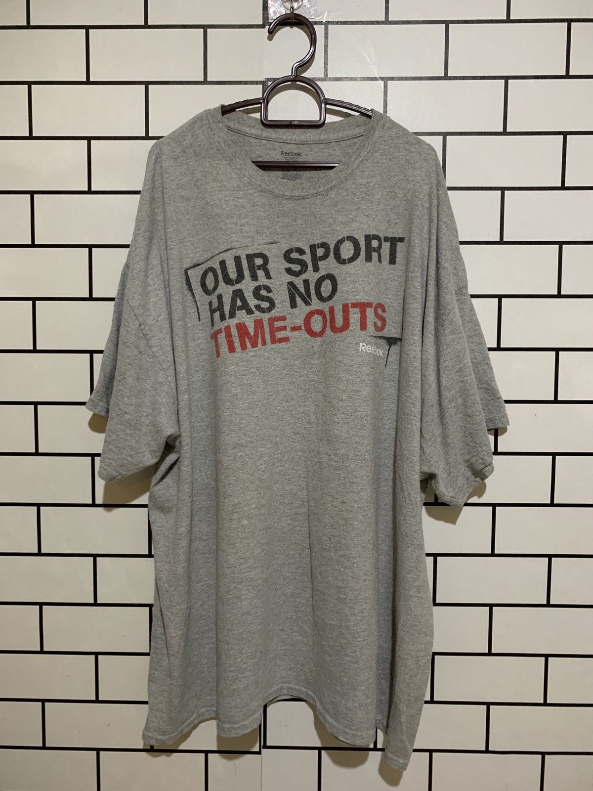 image of Vintage Our Sport Has No Time-Outs Vd16 in Grey, Men's (Size 2XL)