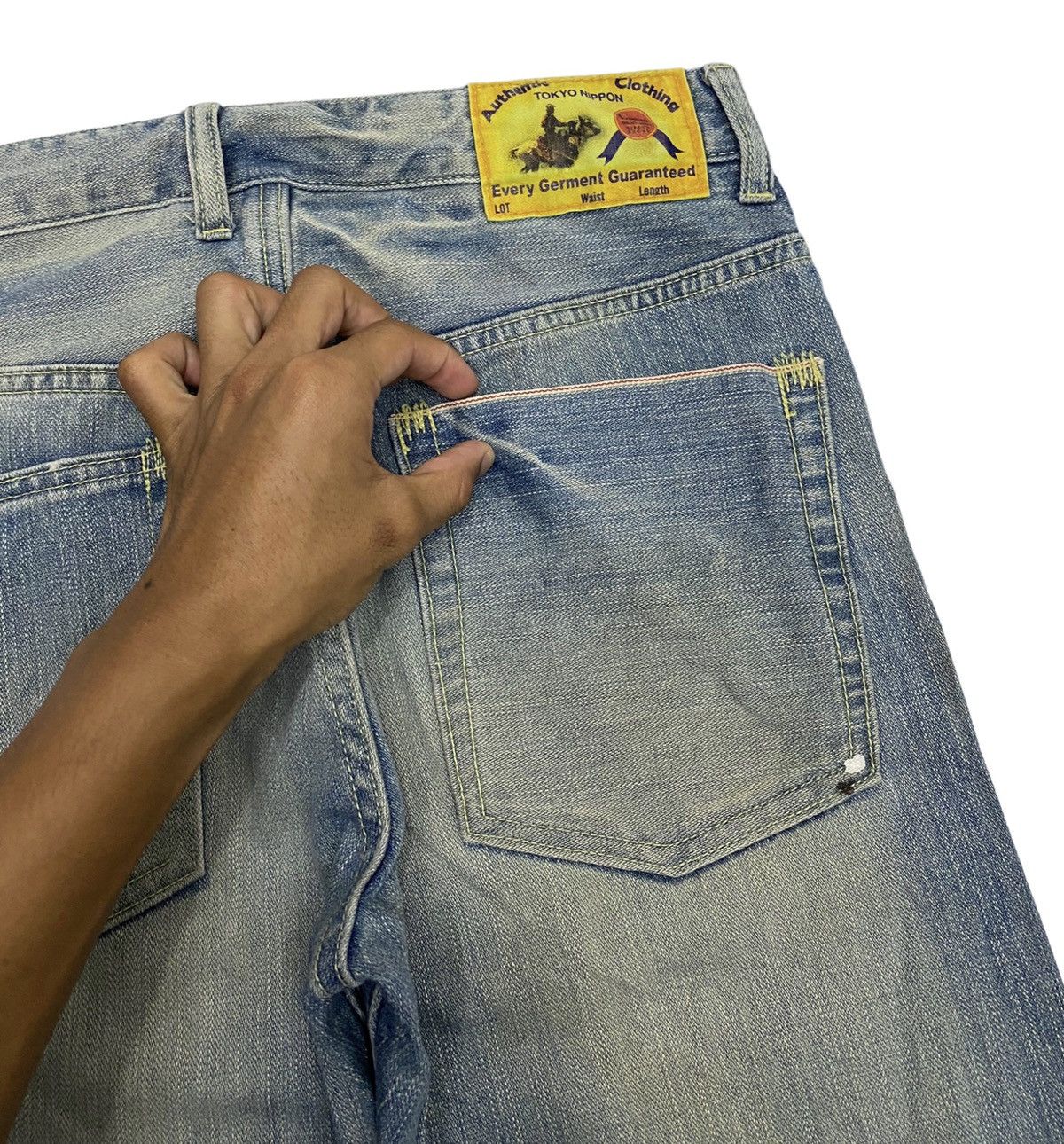 Hysteric Glamour NANO UNIVERSE TOKYO NIPPON DISTRESSED DENIM JEANS Size US 30 / EU 46 - 6 Thumbnail