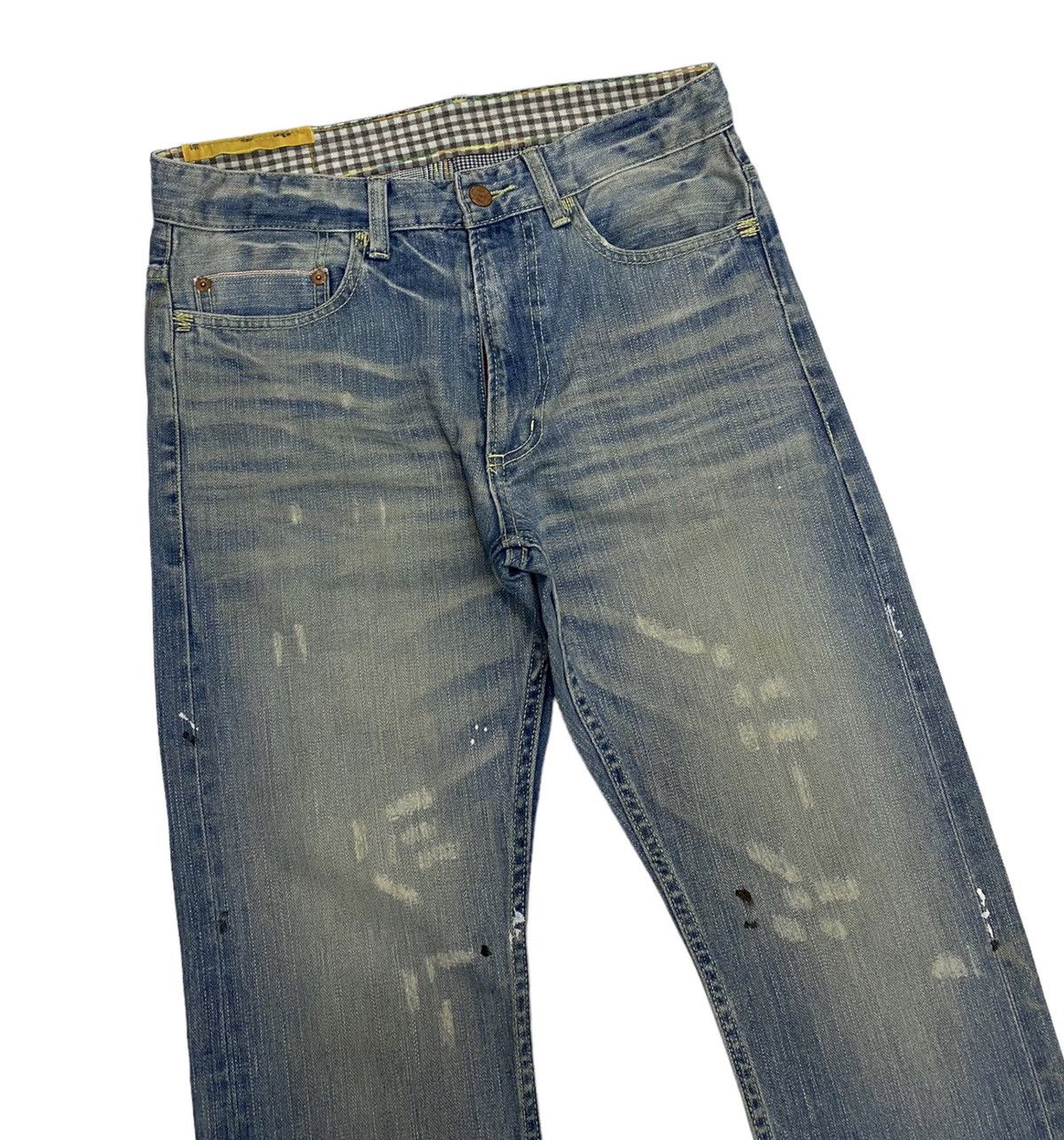 Hysteric Glamour NANO UNIVERSE TOKYO NIPPON DISTRESSED DENIM JEANS Size US 30 / EU 46 - 3 Thumbnail