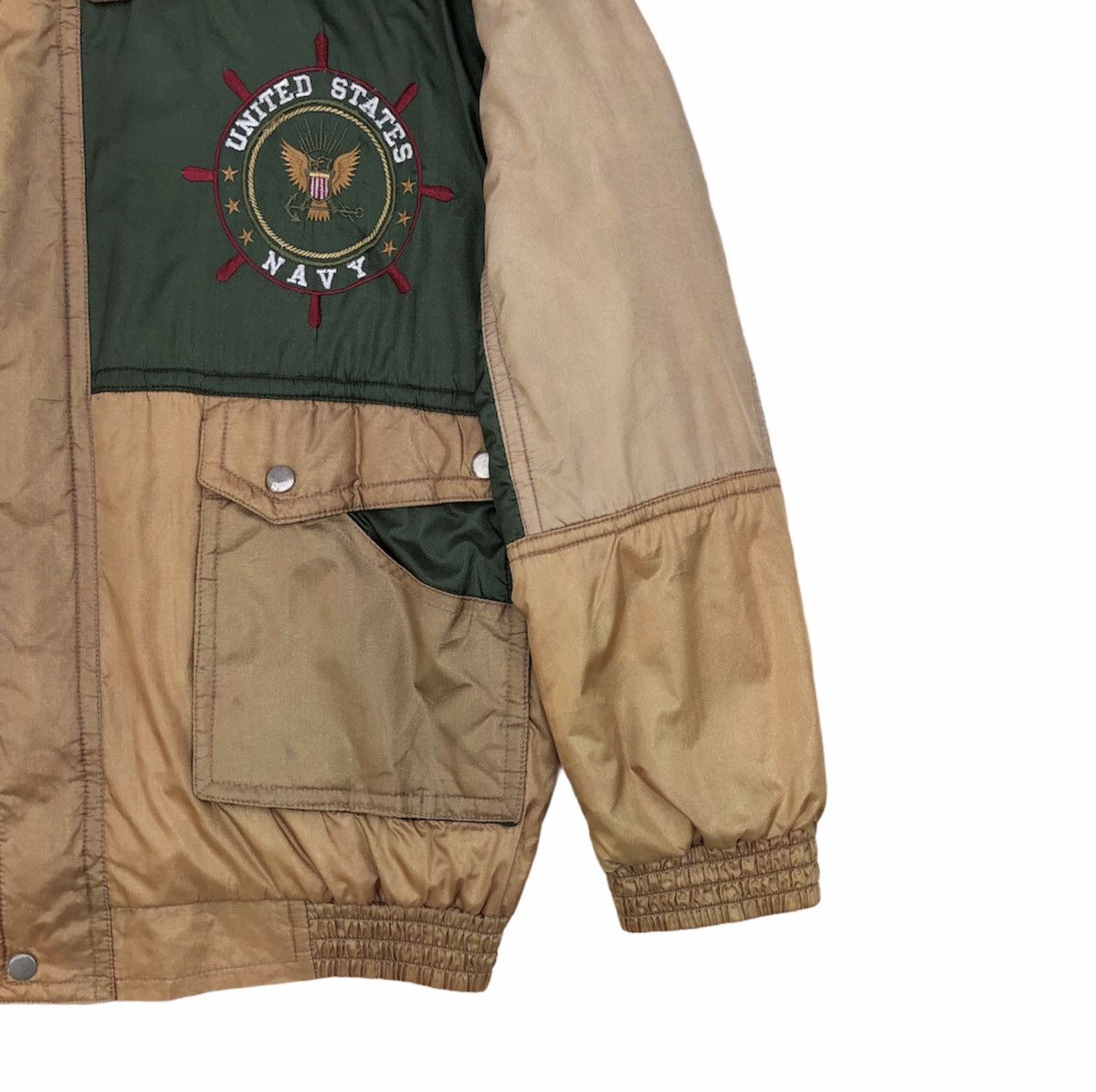 Vintage Vtg CIC United States Navy Embroidery Logo Bomber Jacket Size US M / EU 48-50 / 2 - 6 Thumbnail