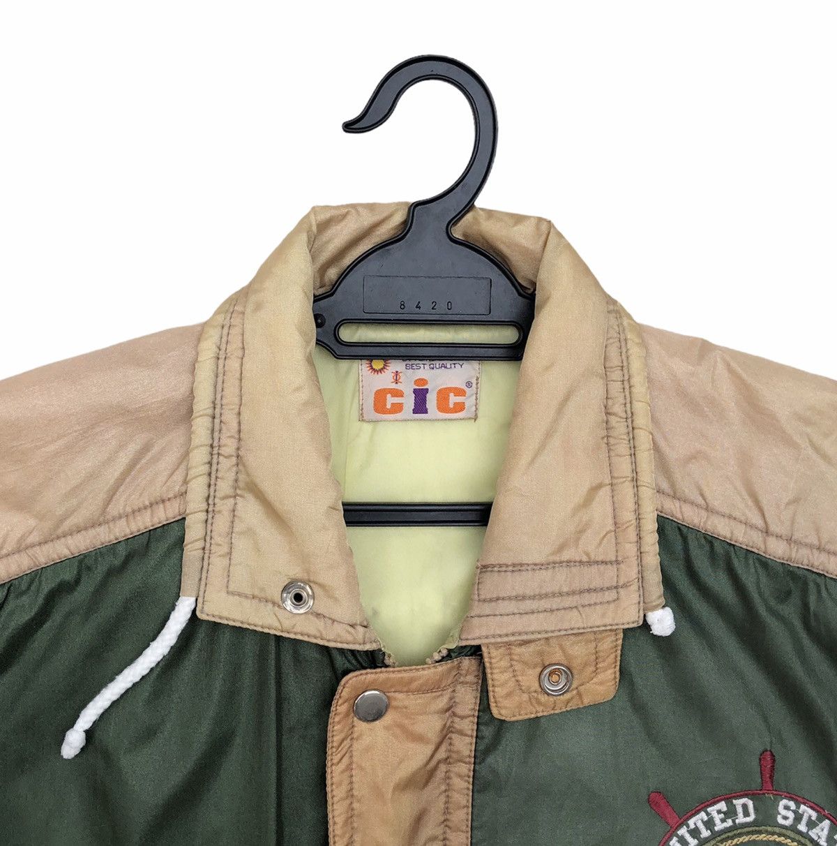 Vintage Vtg CIC United States Navy Embroidery Logo Bomber Jacket Size US M / EU 48-50 / 2 - 8 Thumbnail
