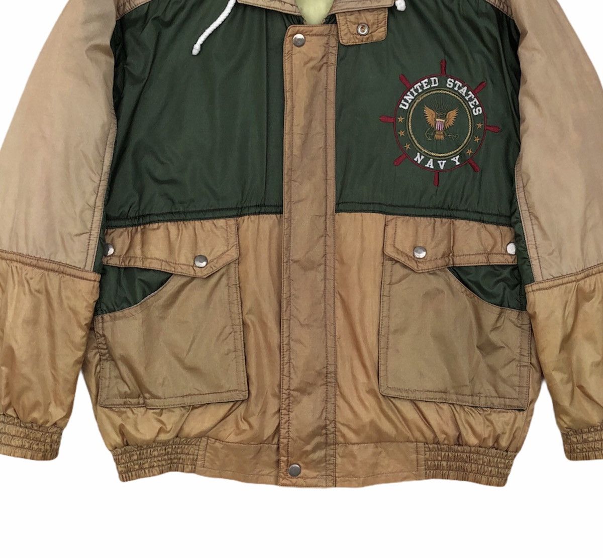 Vintage Vtg CIC United States Navy Embroidery Logo Bomber Jacket Size US M / EU 48-50 / 2 - 3 Thumbnail