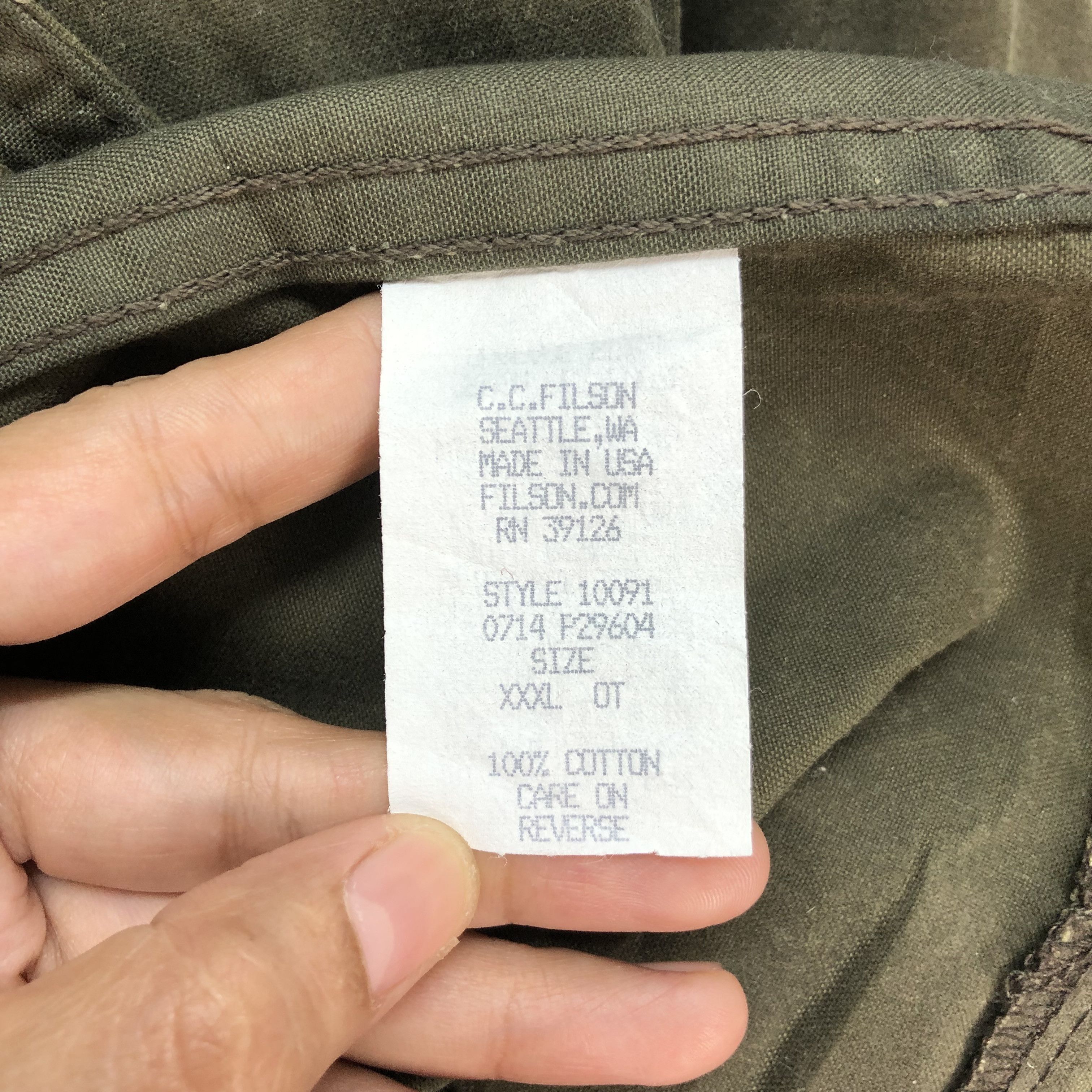 Filson FILSON SHELTER WATERFOWL UPLAND HUNTING COAT JACKET XXXL #63 Size US XXL / EU 58 / 5 - 11 Thumbnail