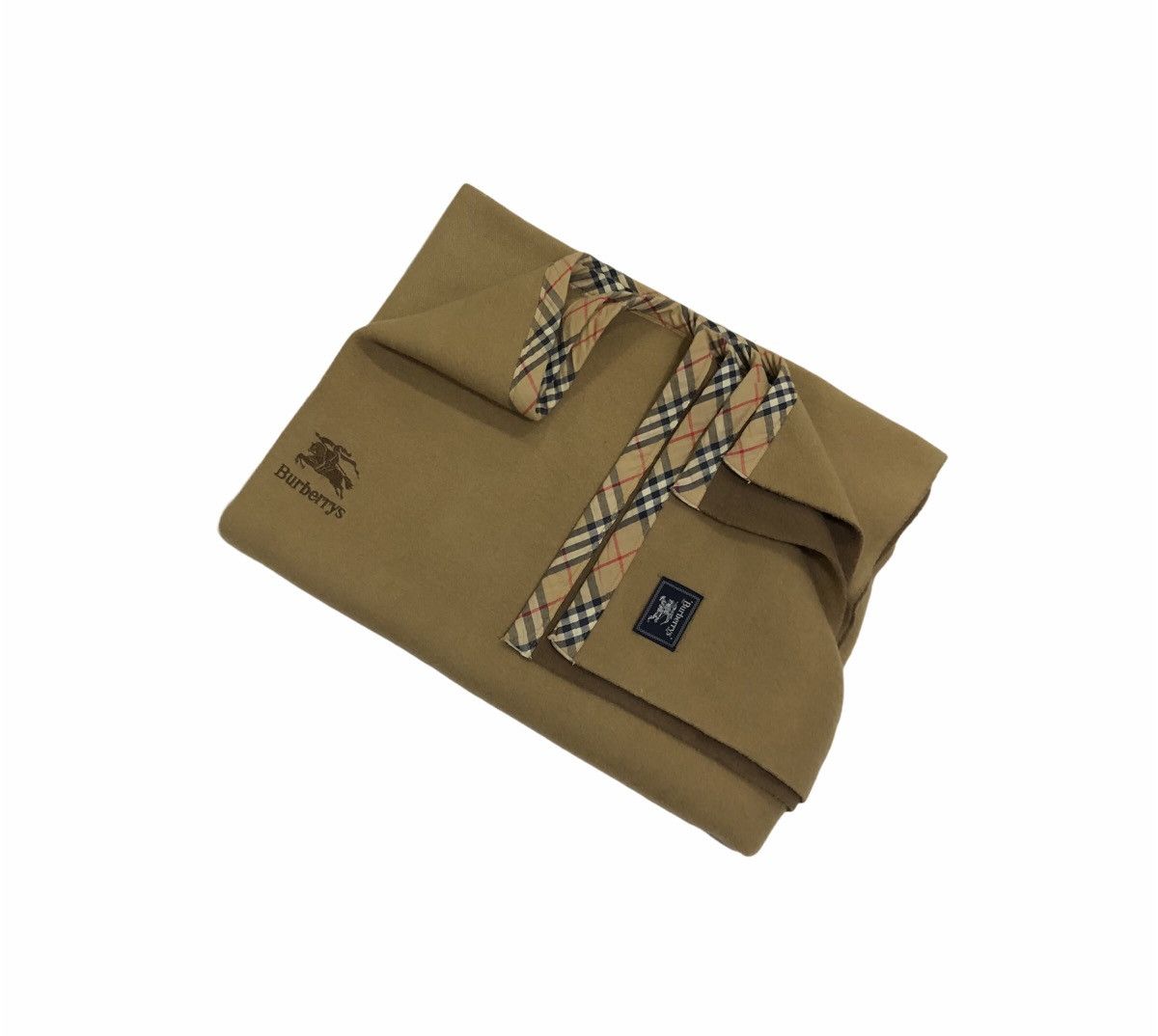 Burberry Vintage Burberrys Blanket Sheet 100% New Wool Size ONE SIZE - 2 Thumbnail