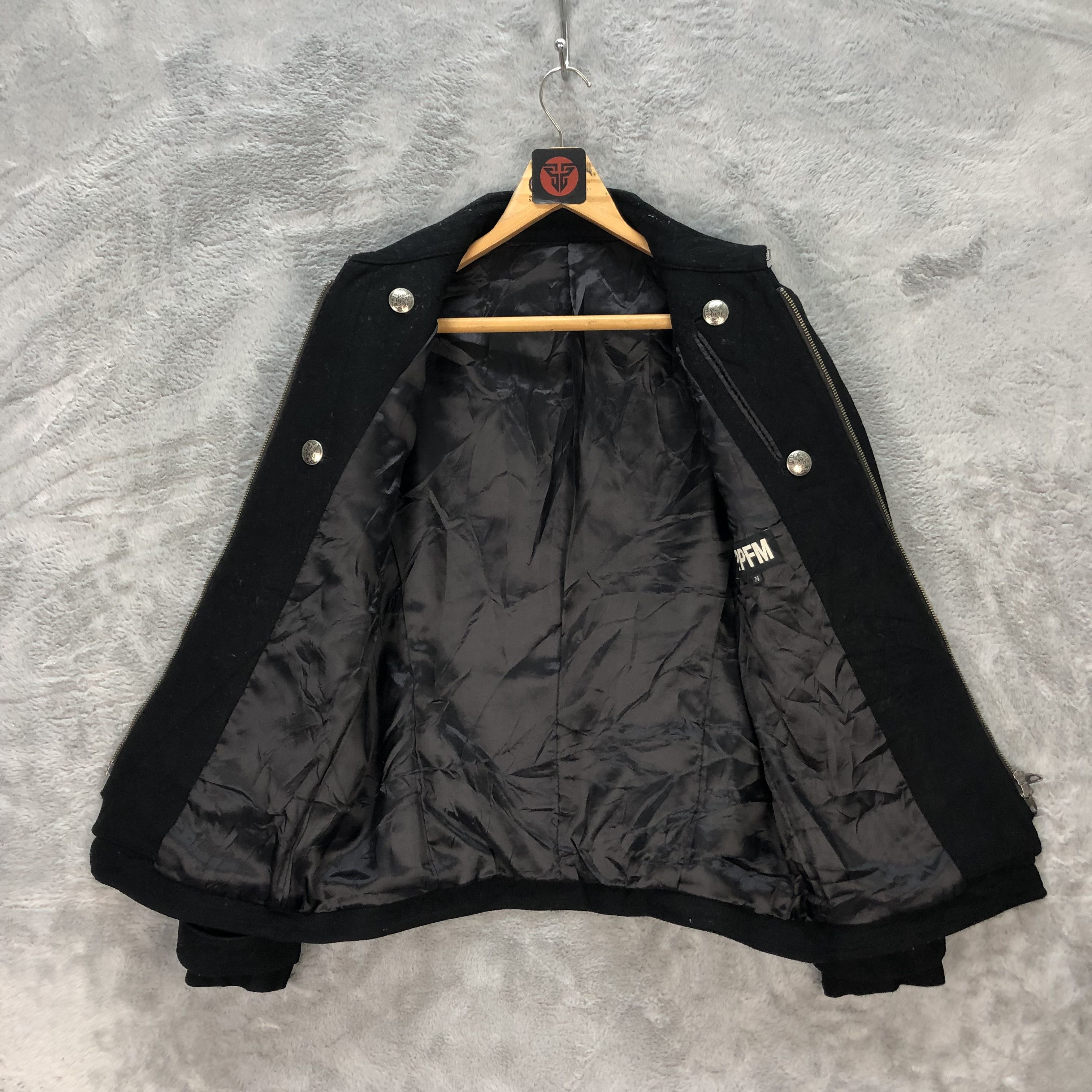 PPFM PPFM DOUBLE BREASTED WOOL ZIPPER COAT JACKET #6305-59 Size US M / EU 48-50 / 2 - 6 Thumbnail