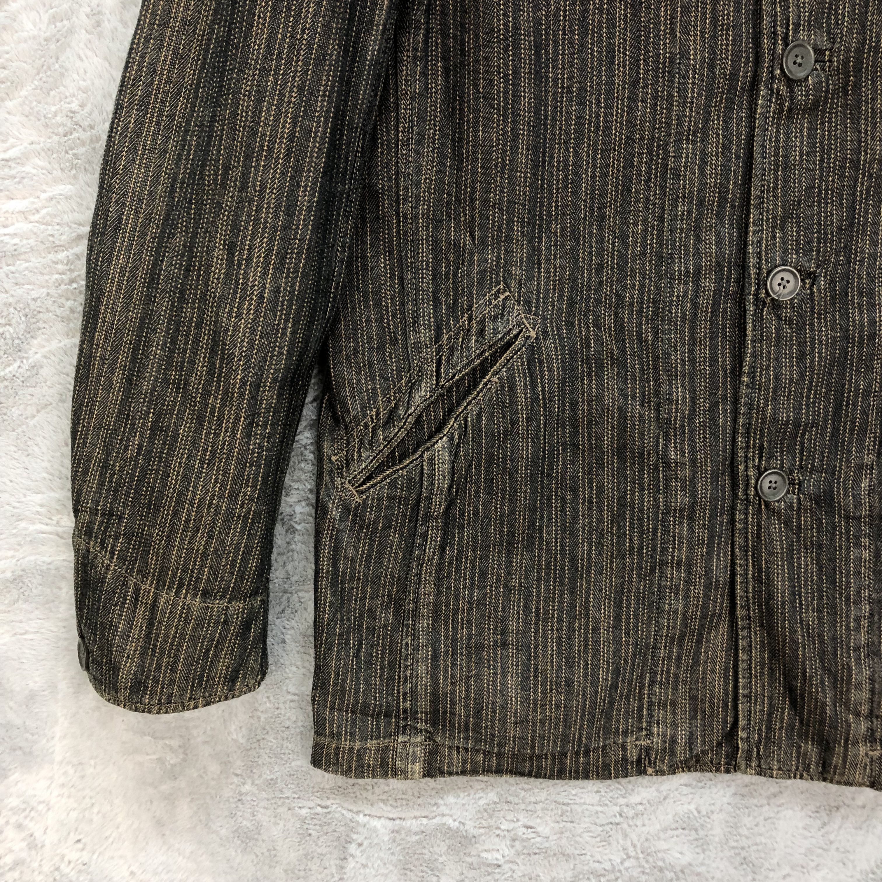 Vintage BAFFY HARD WEAR STRIPED CASUAL JACKET #6340-63 Size US L / EU 52-54 / 3 - 4 Thumbnail