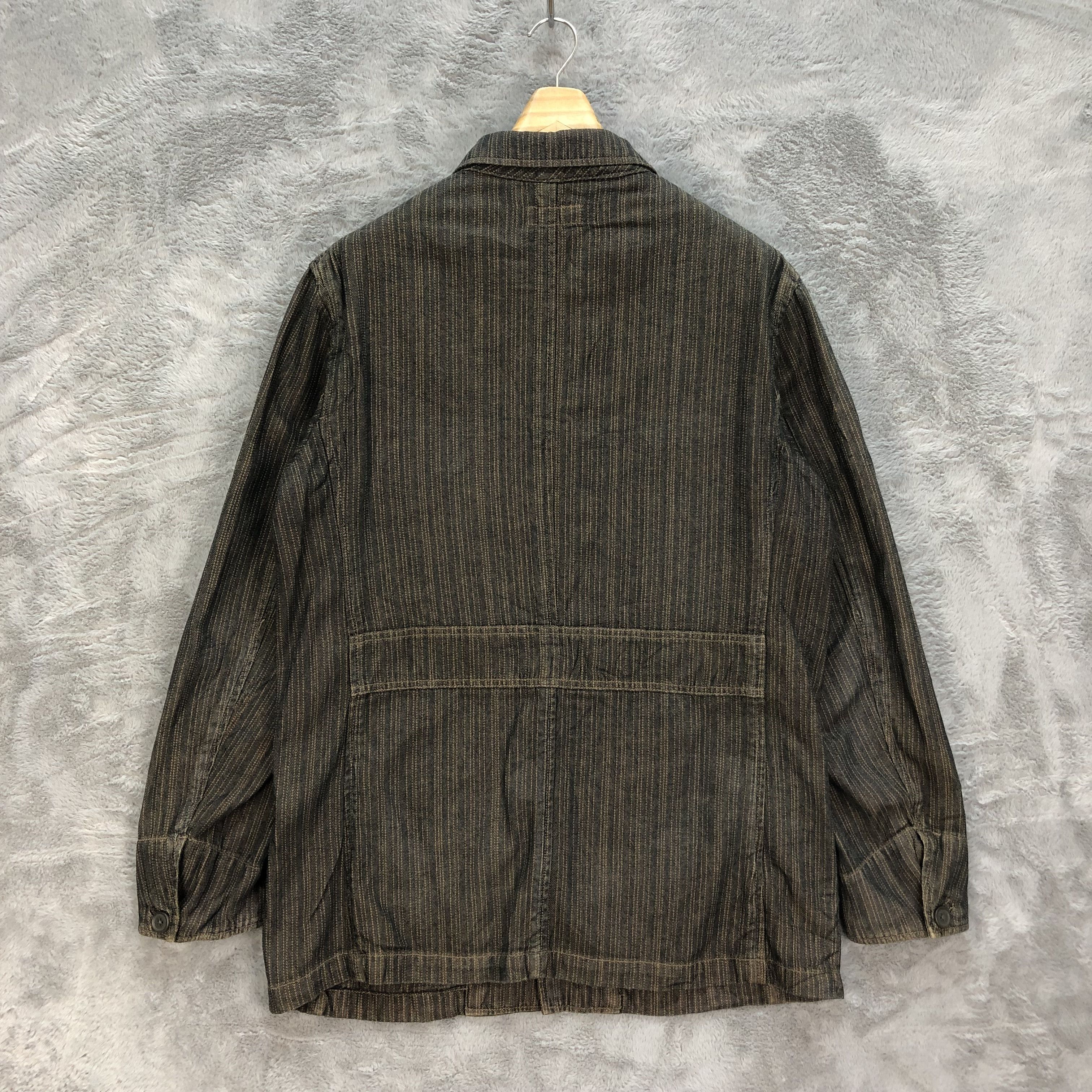 Vintage BAFFY HARD WEAR STRIPED CASUAL JACKET #6340-63 Size US L / EU 52-54 / 3 - 10 Thumbnail
