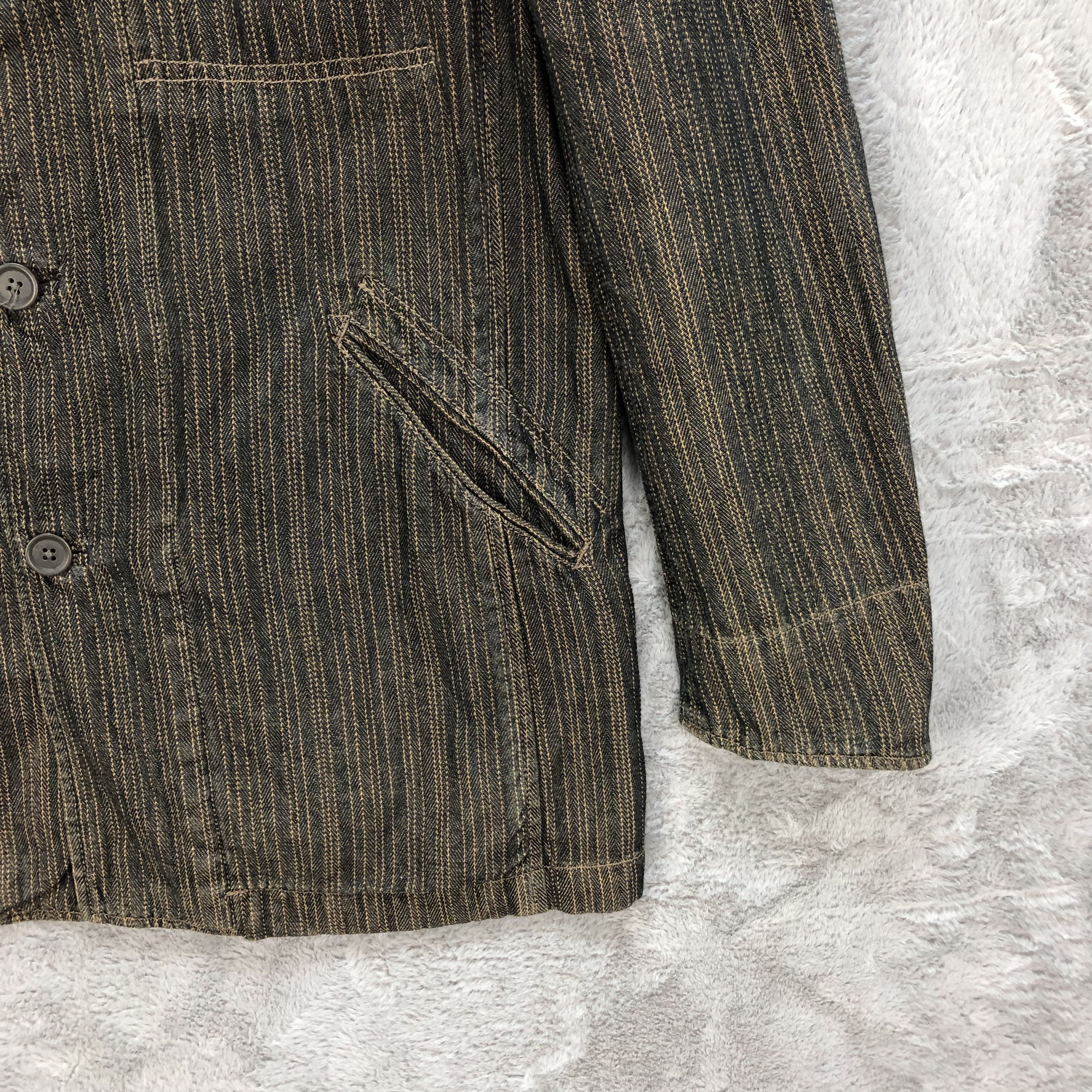 Vintage BAFFY HARD WEAR STRIPED CASUAL JACKET #6340-63 Size US L / EU 52-54 / 3 - 5 Thumbnail