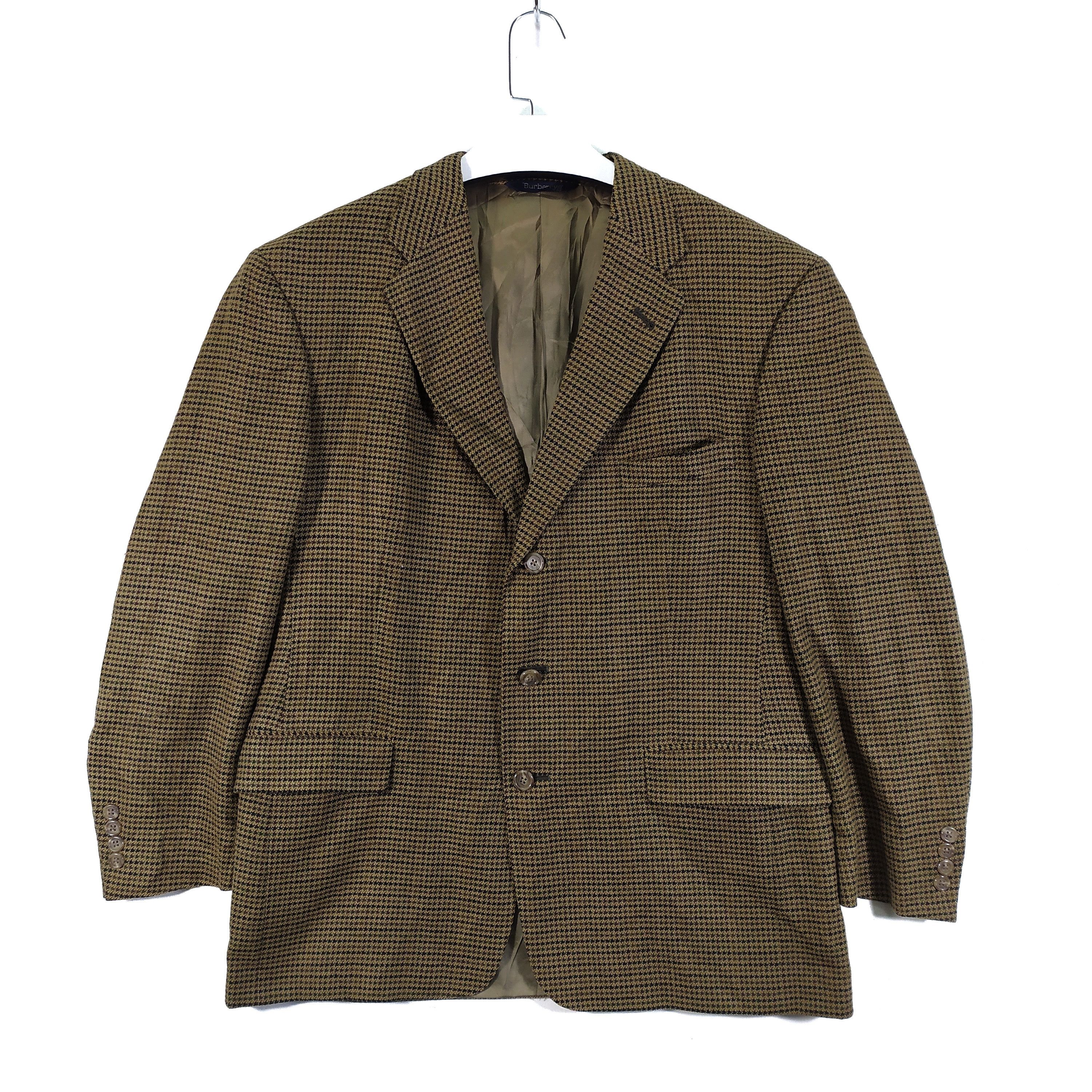 Burberry Burberrys' Houndstooth Suit Jacket / Blazers #72-004 Size 46R - 1 Thumbnail