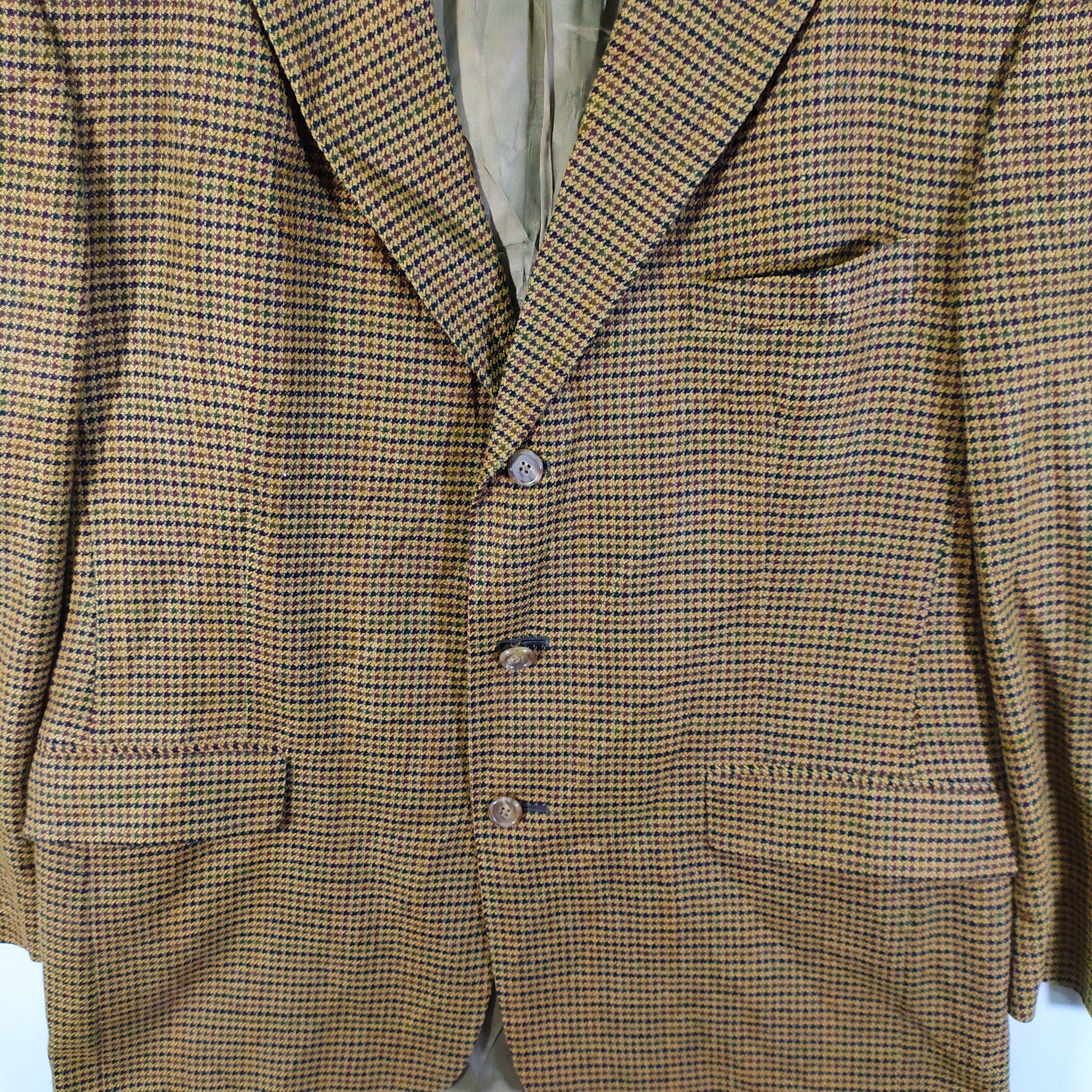 Burberry Burberrys' Houndstooth Suit Jacket / Blazers #72-004 Size 46R - 2 Thumbnail