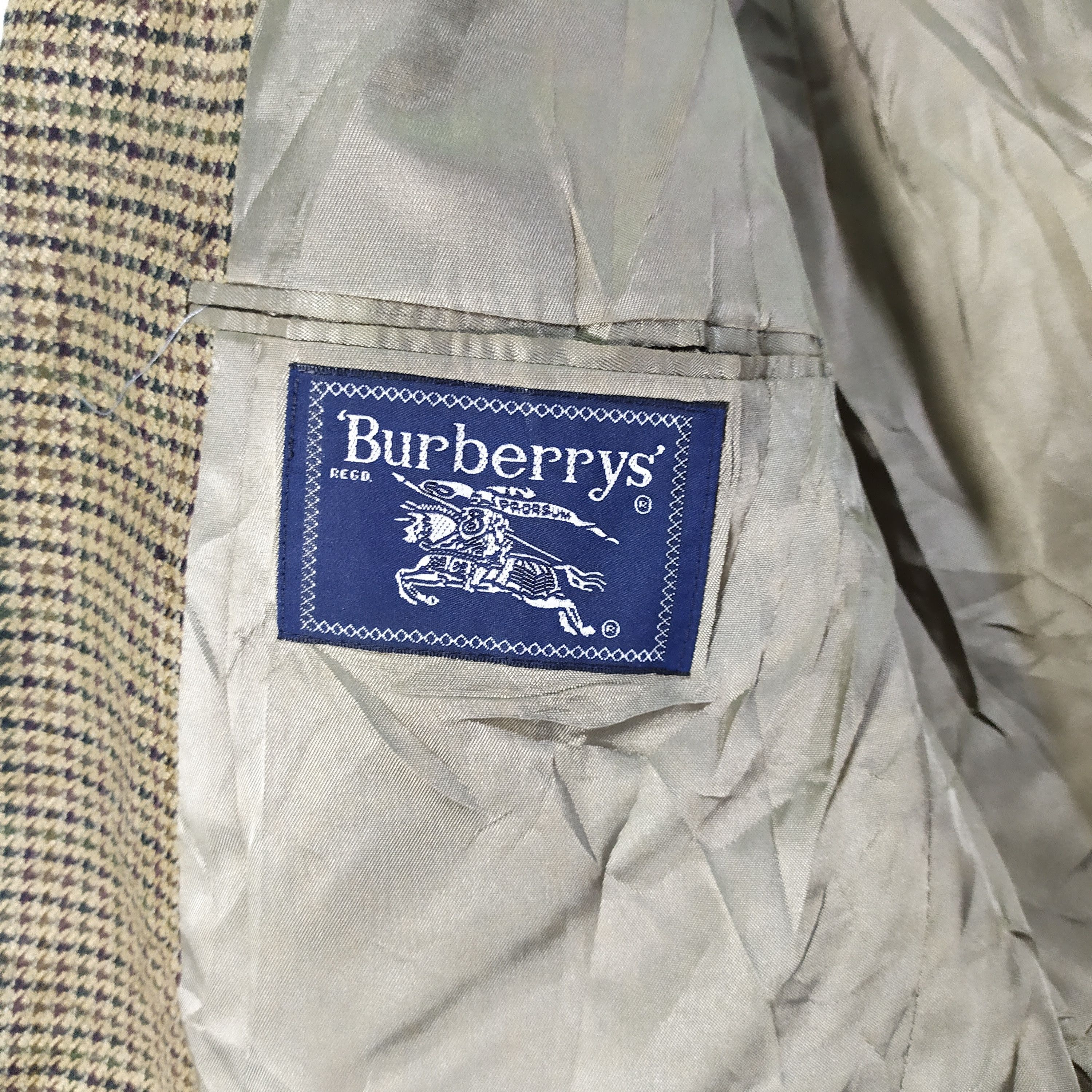 Burberry Burberrys' Houndstooth Suit Jacket / Blazers #72-004 Size 46R - 7 Thumbnail