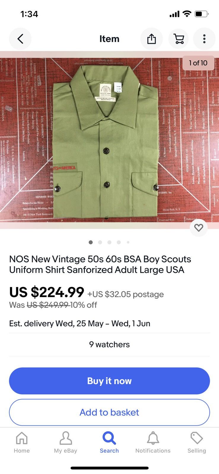 Vintage Vintage 60’s BSA Sanforized official uniform Union made Size US M / EU 48-50 / 2 - 9 Thumbnail